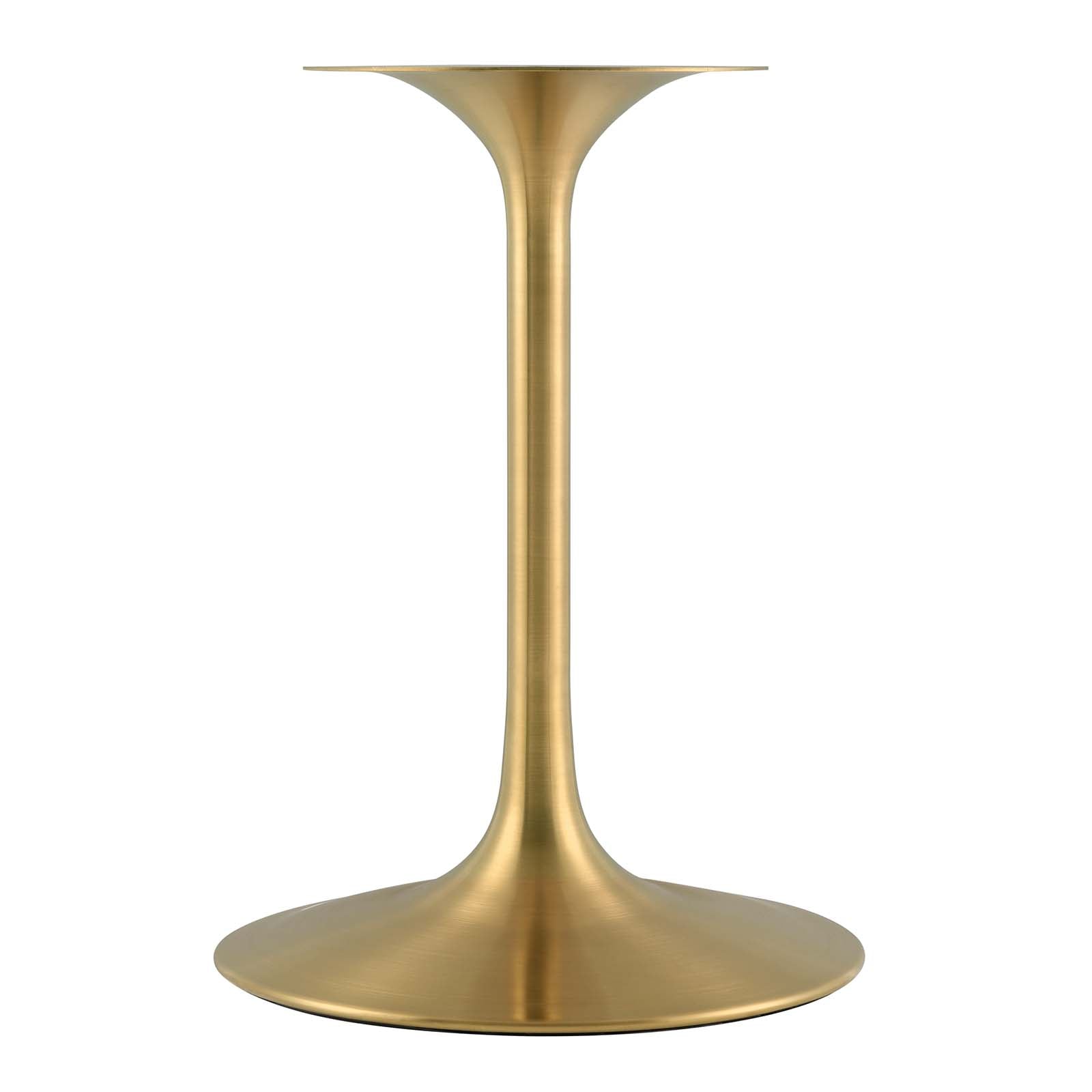 Modway Dining Tables - Lippa 48" Oval Dining Table Gold & White
