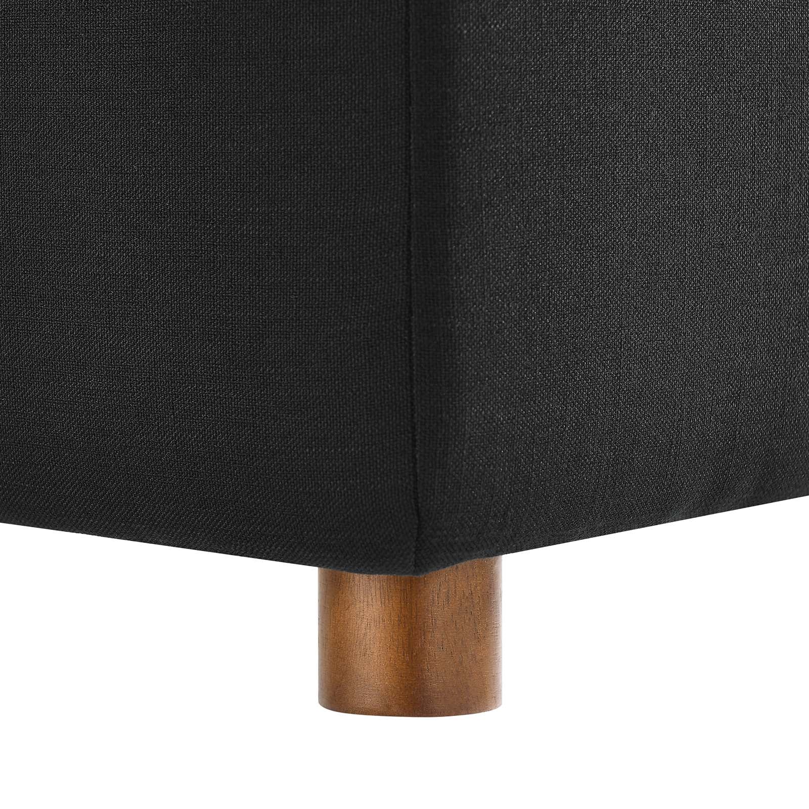 Modway Accent Chairs - Commix Down Filled Overstuffed Armless Chair Black