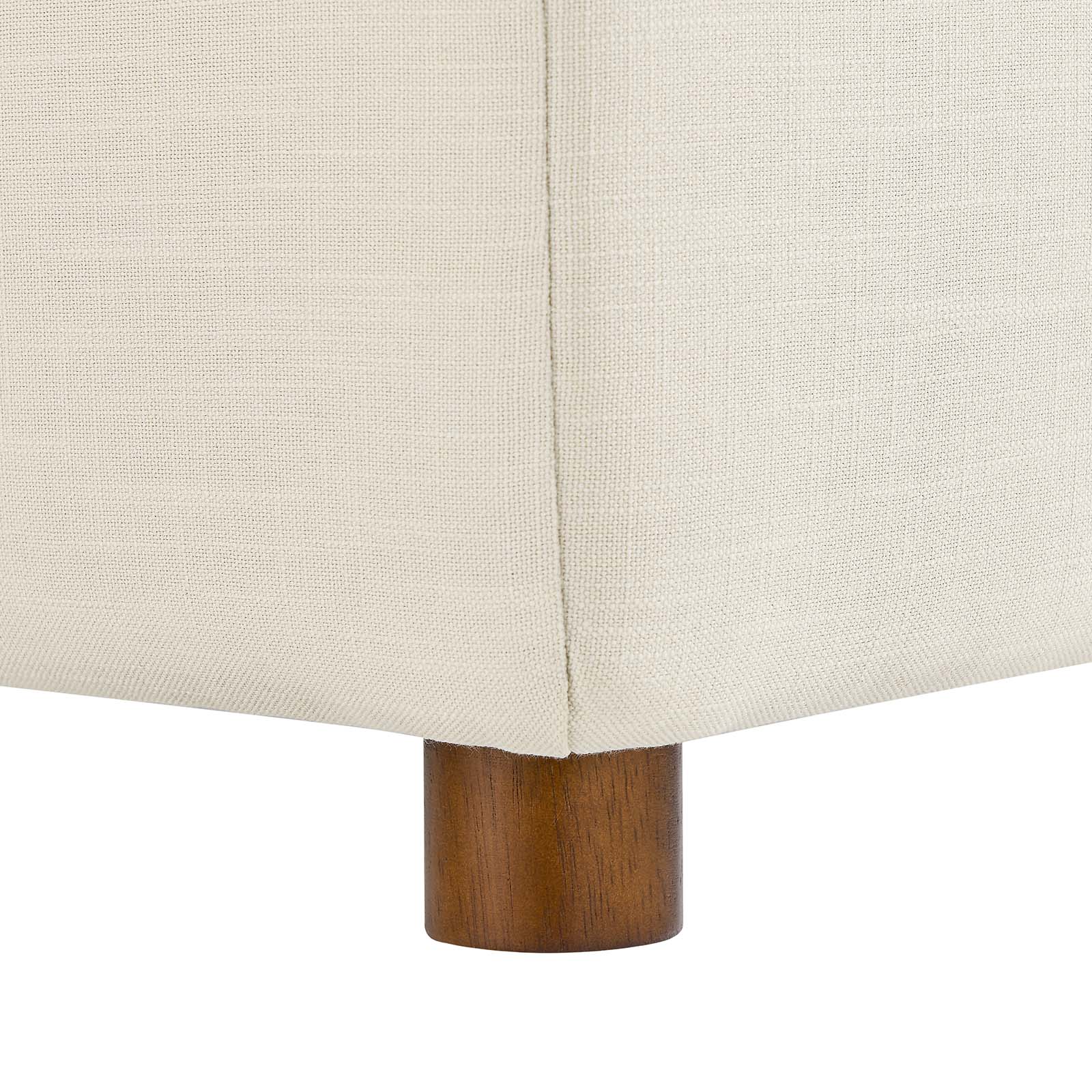 Modway Accent Chairs - Commix Down Filled Overstuffed Armless Chair Light Beige