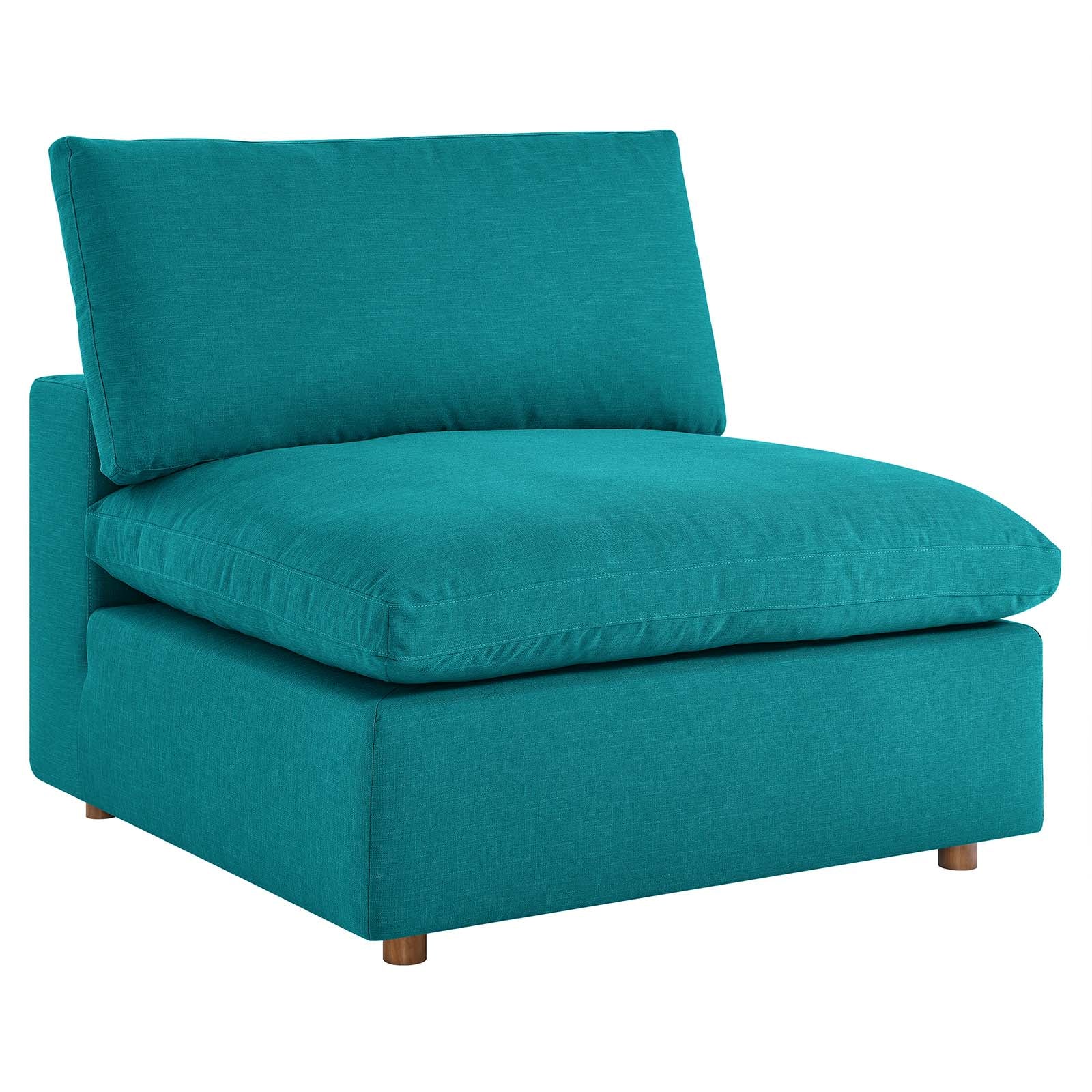 Modway Chairs - Commix Down Filled Overstuffed Armless Chair Teal
