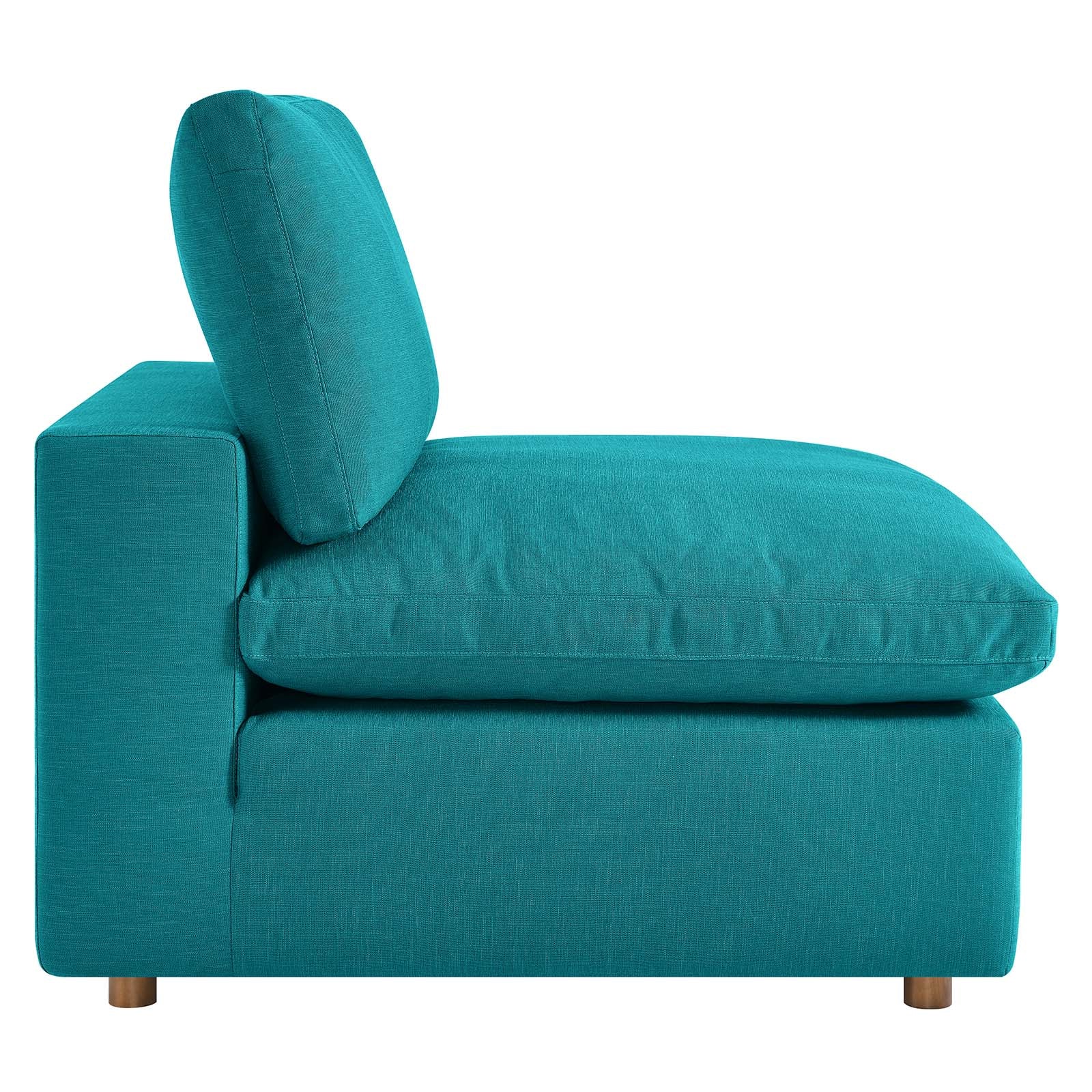 Modway Chairs - Commix Down Filled Overstuffed Armless Chair Teal