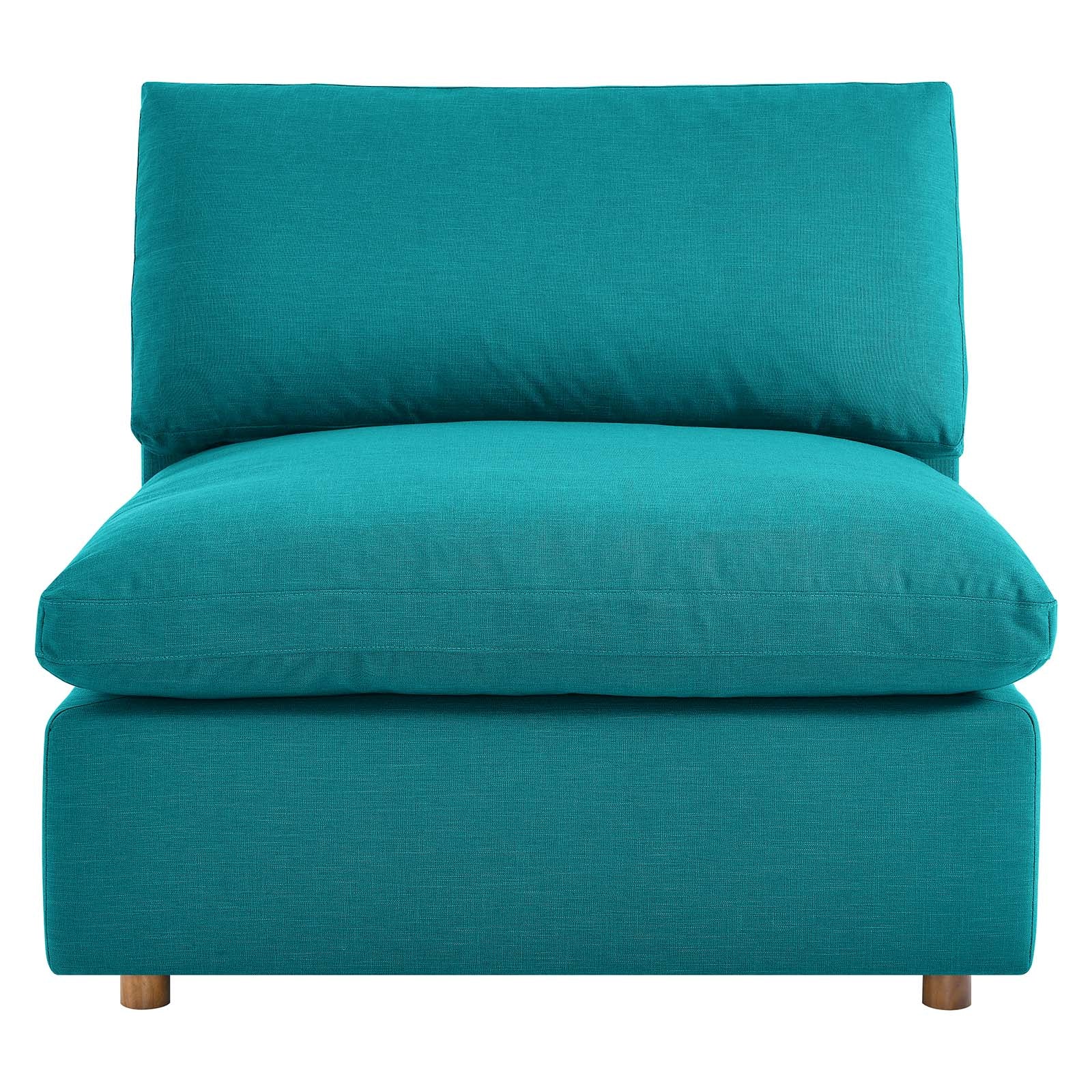 Modway Chairs - Commix Down Filled Overstuffed Armless Chair Teal