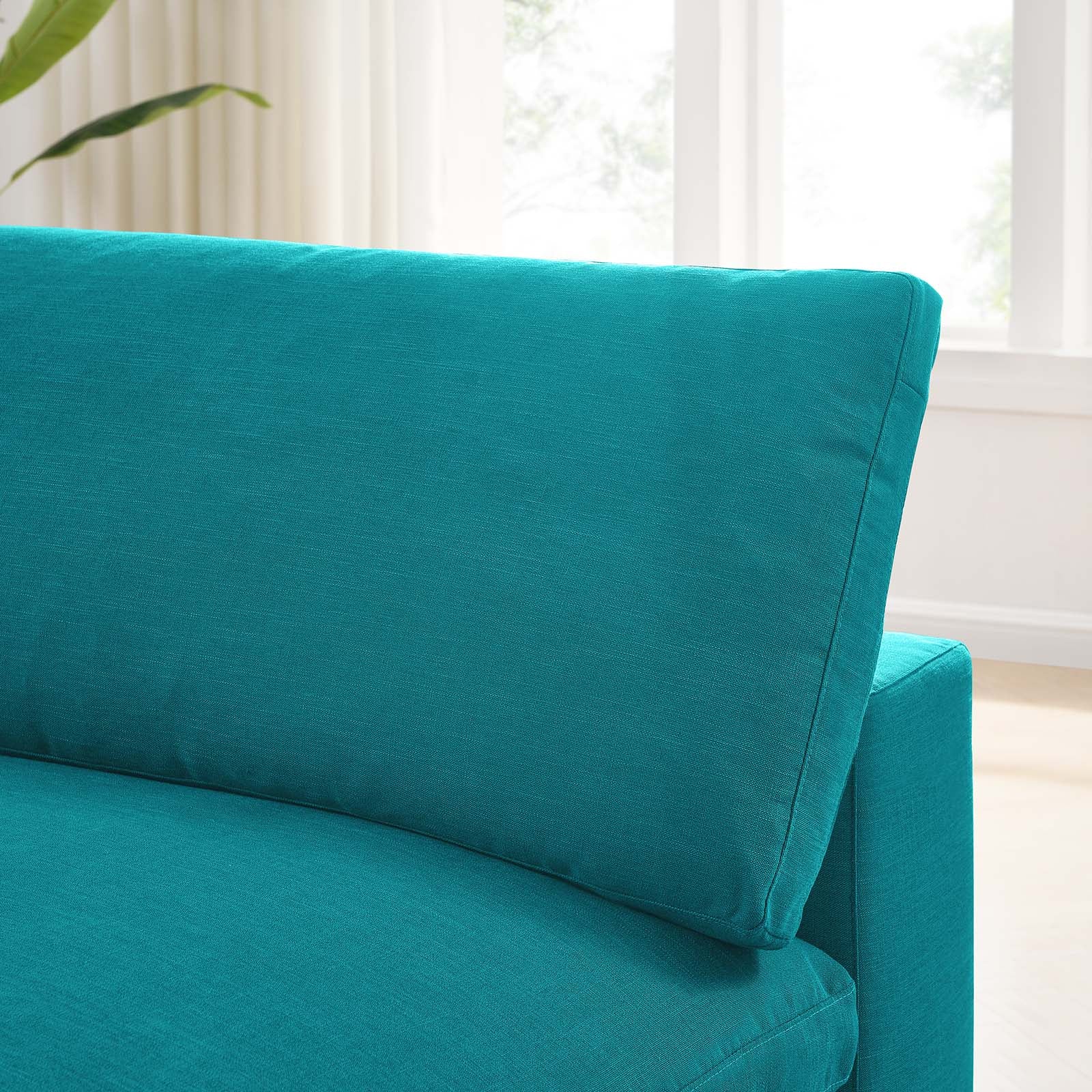 Modway Chairs - Commix Down Filled Overstuffed Armless Chair Teal