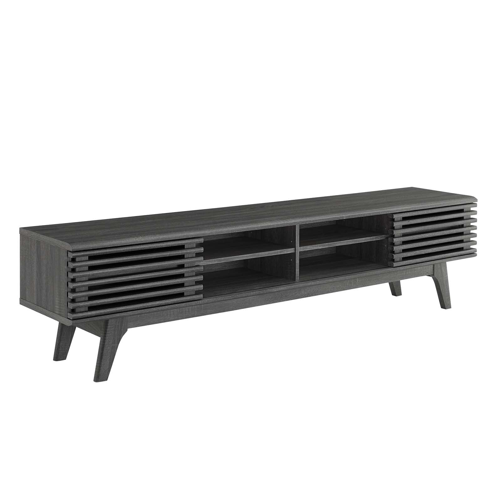 Modway TV & Media Units - Render 70" Entertainment Center TV Stand Charcoal