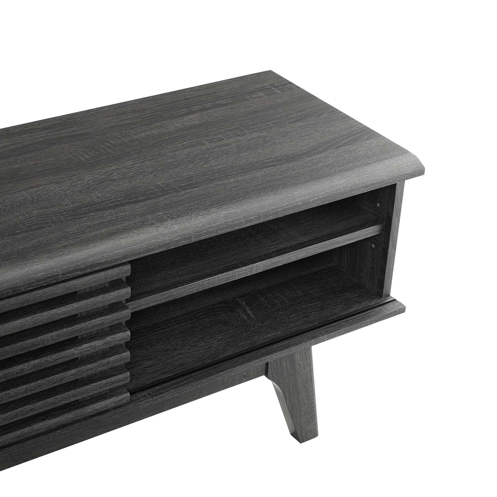 Modway TV & Media Units - Render 70" Entertainment Center TV Stand Charcoal