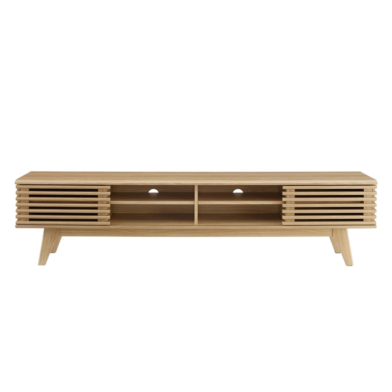 Modway TV & Media Units - Render 70" Entertainment Center TV Stand Oak