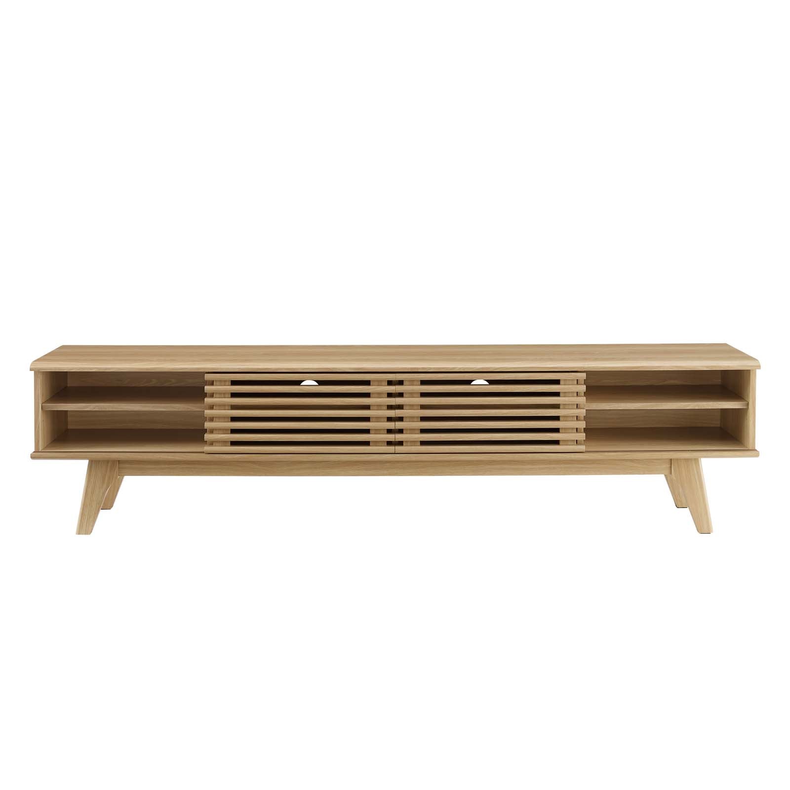 Modway TV & Media Units - Render 70" Entertainment Center TV Stand Oak