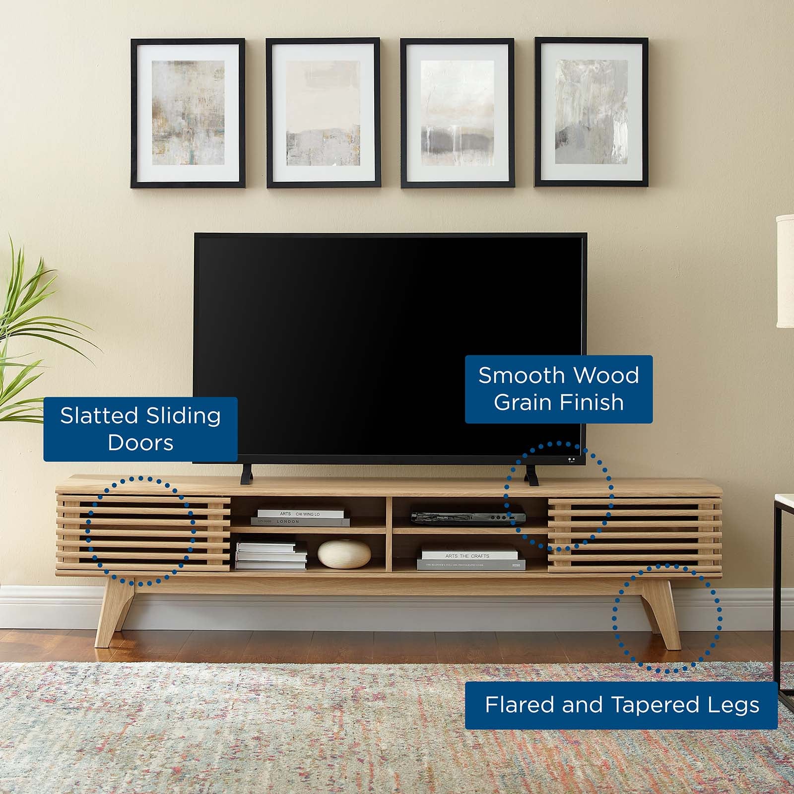 Modway render console clearance tv stand