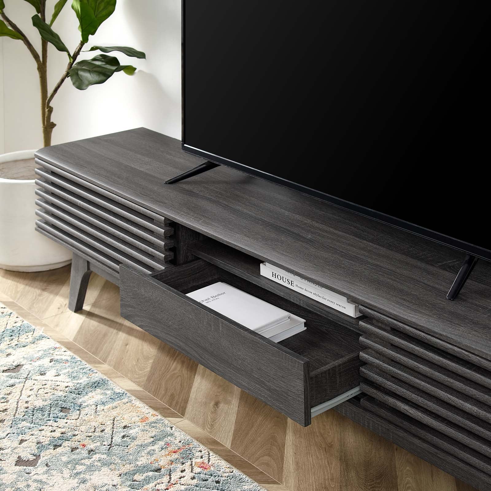 Modway TV & Media Units - Render 70" TV Stand Charcoal