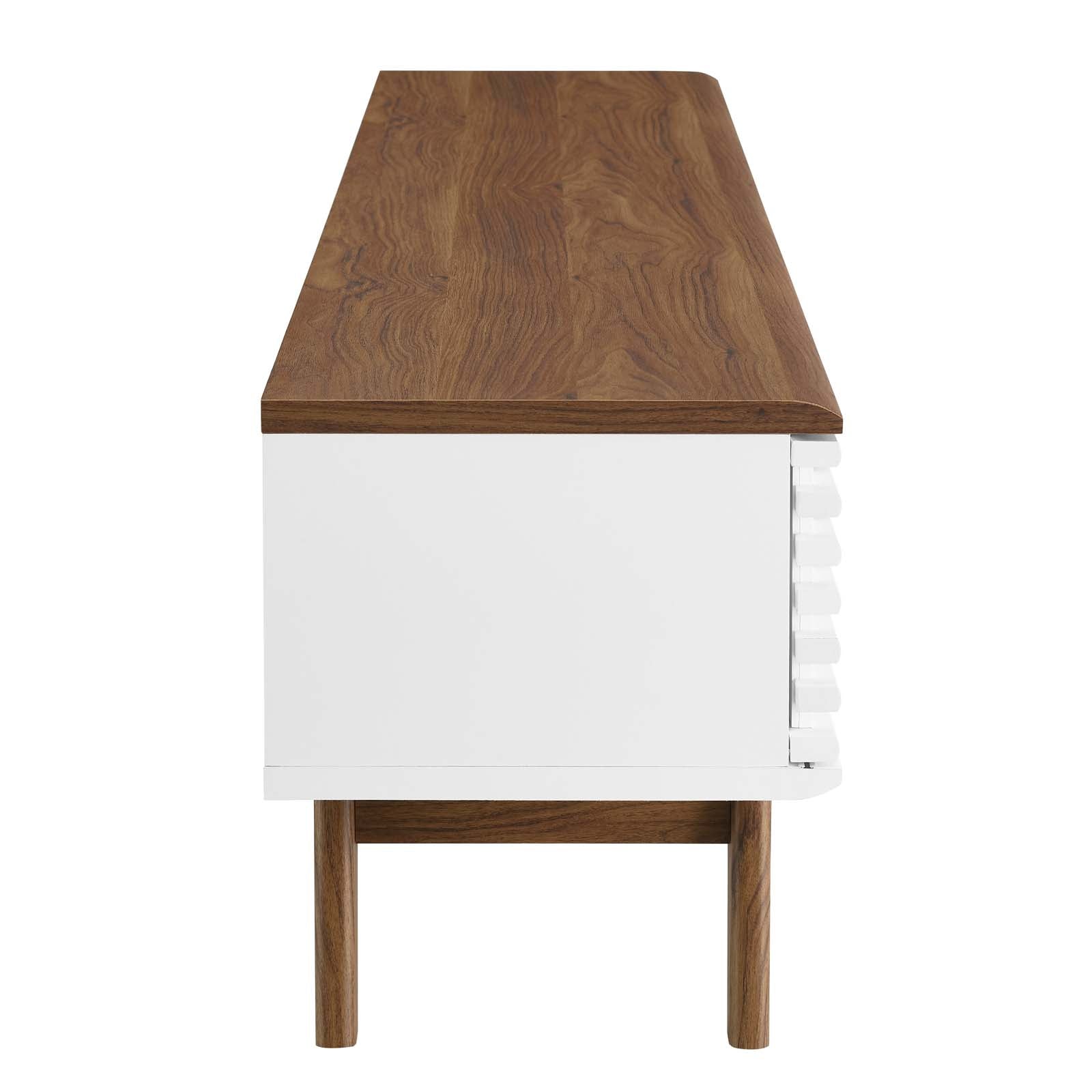 Modway TV & Media Units - Render-70"-TV-Stand-Walnut-White