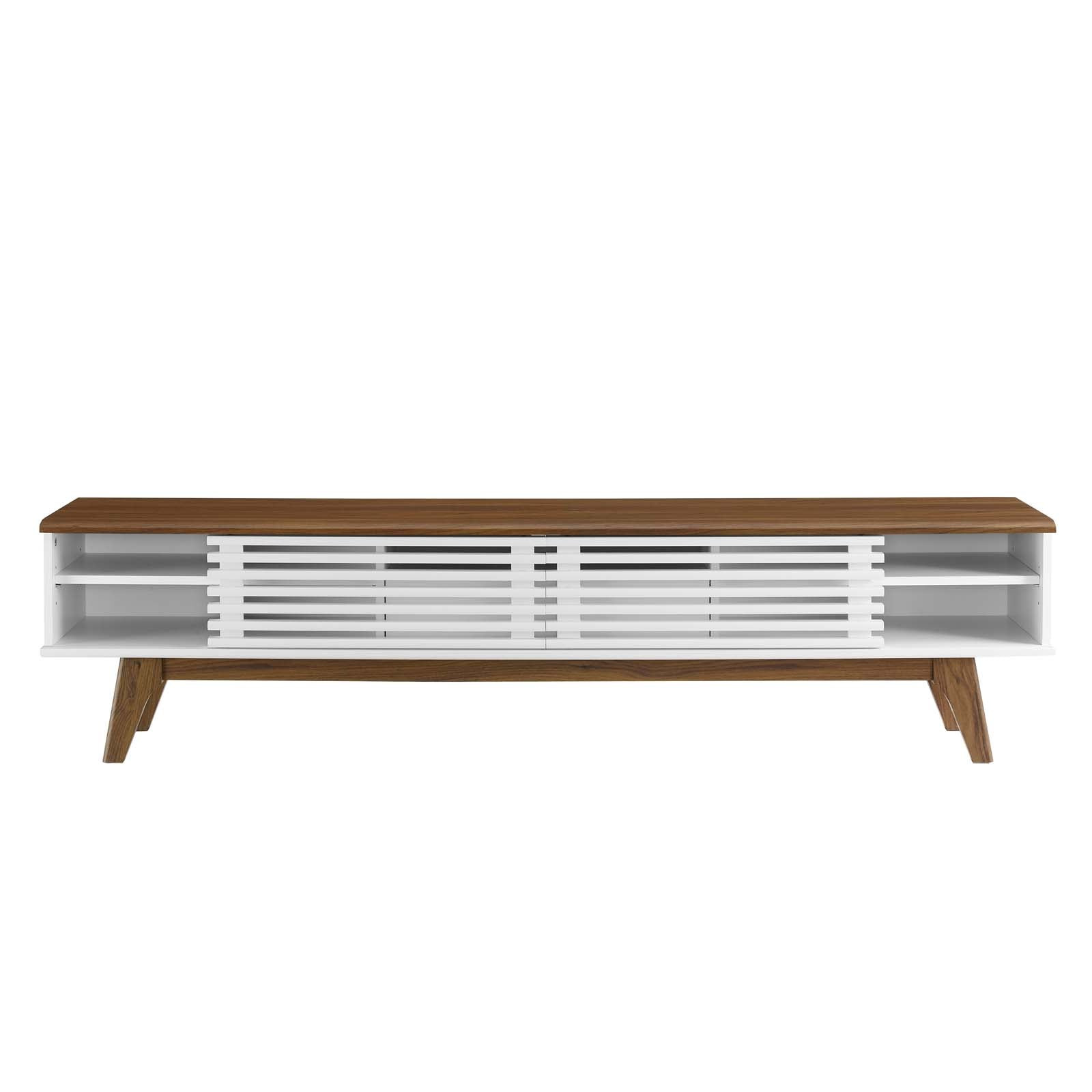 Modway TV & Media Units - Render-70"-TV-Stand-Walnut-White