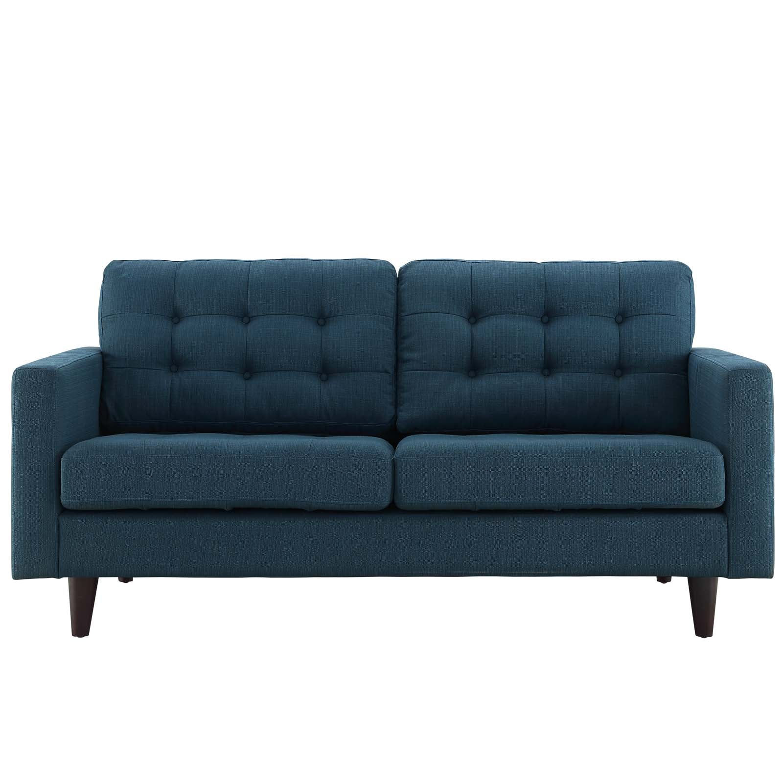 Modway Sofas & Couches - Empress-Sofa,-Loveseat-and-Armchair-Set-of-3-Azure