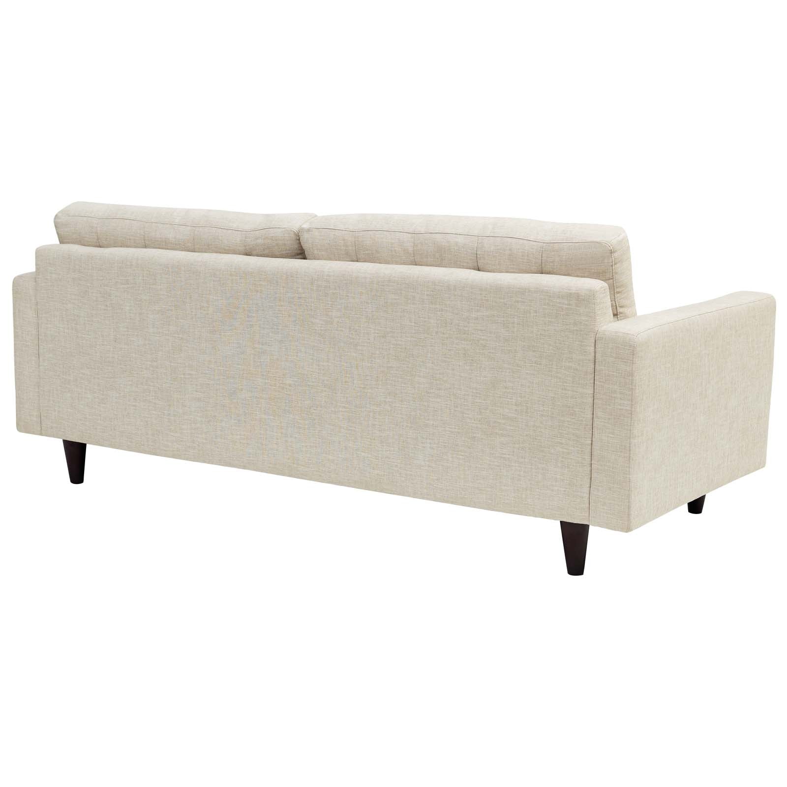 Modway Living Room Sets - Empress Sofa, Loveseat And Armchair Set Of 3 Beige