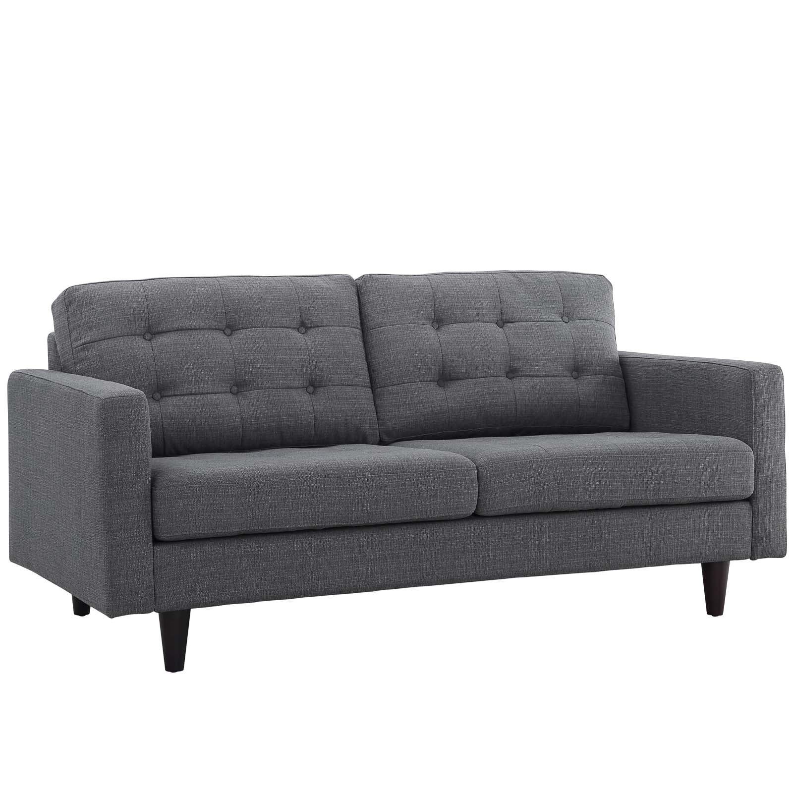 Modway Living Room Sets - Empress Sofa, Loveseat And Armchair Set Of 3 Gray