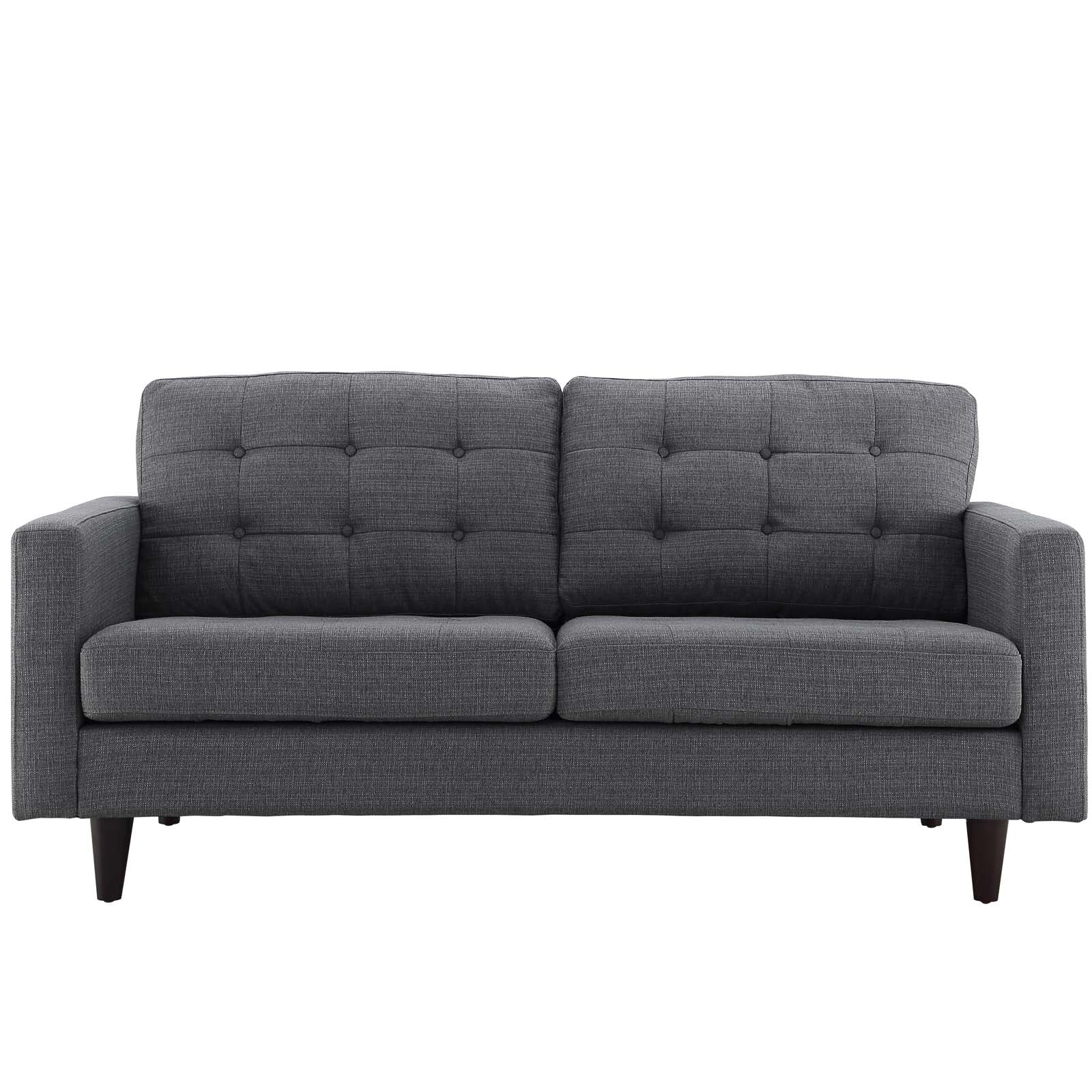 Modway Living Room Sets - Empress Sofa, Loveseat And Armchair Set Of 3 Gray