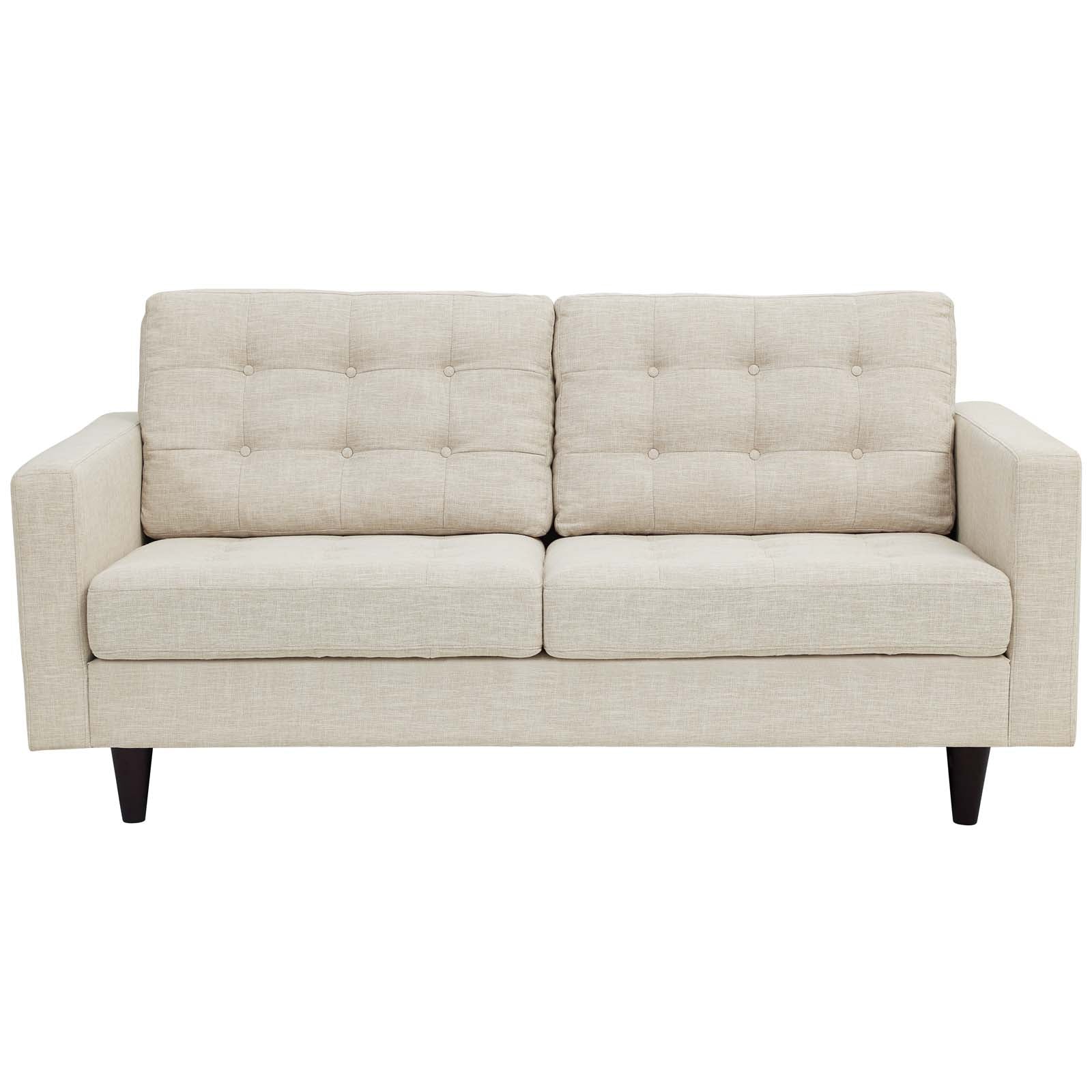 Modway Living Room Sets - Empress Sofa And Loveseat Set Of 2 Beige