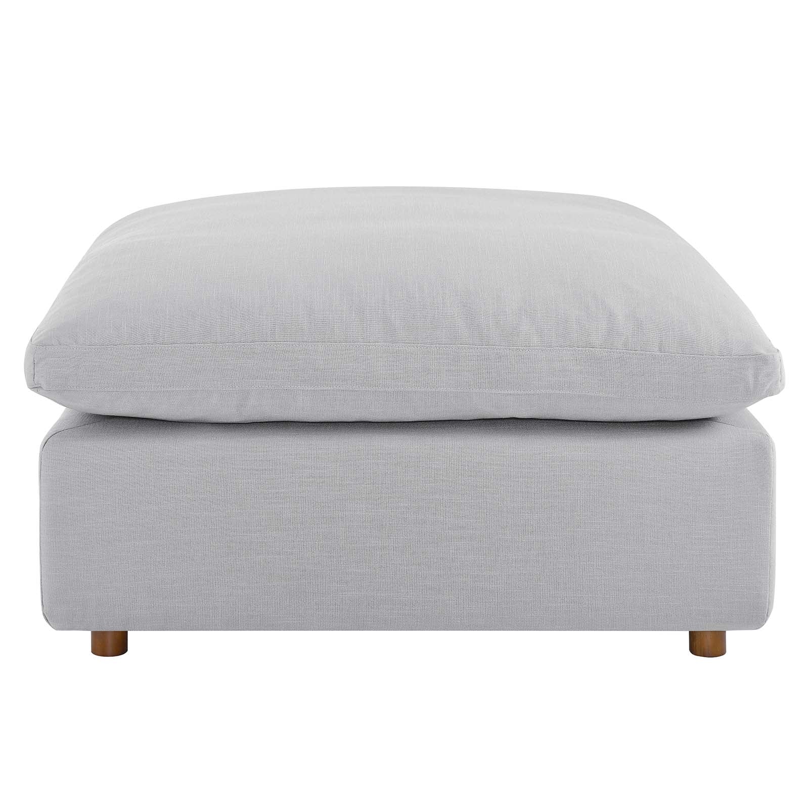 Modway Ottomans & Stools - Commix Down Filled Overstuffed Ottoman Light Gray