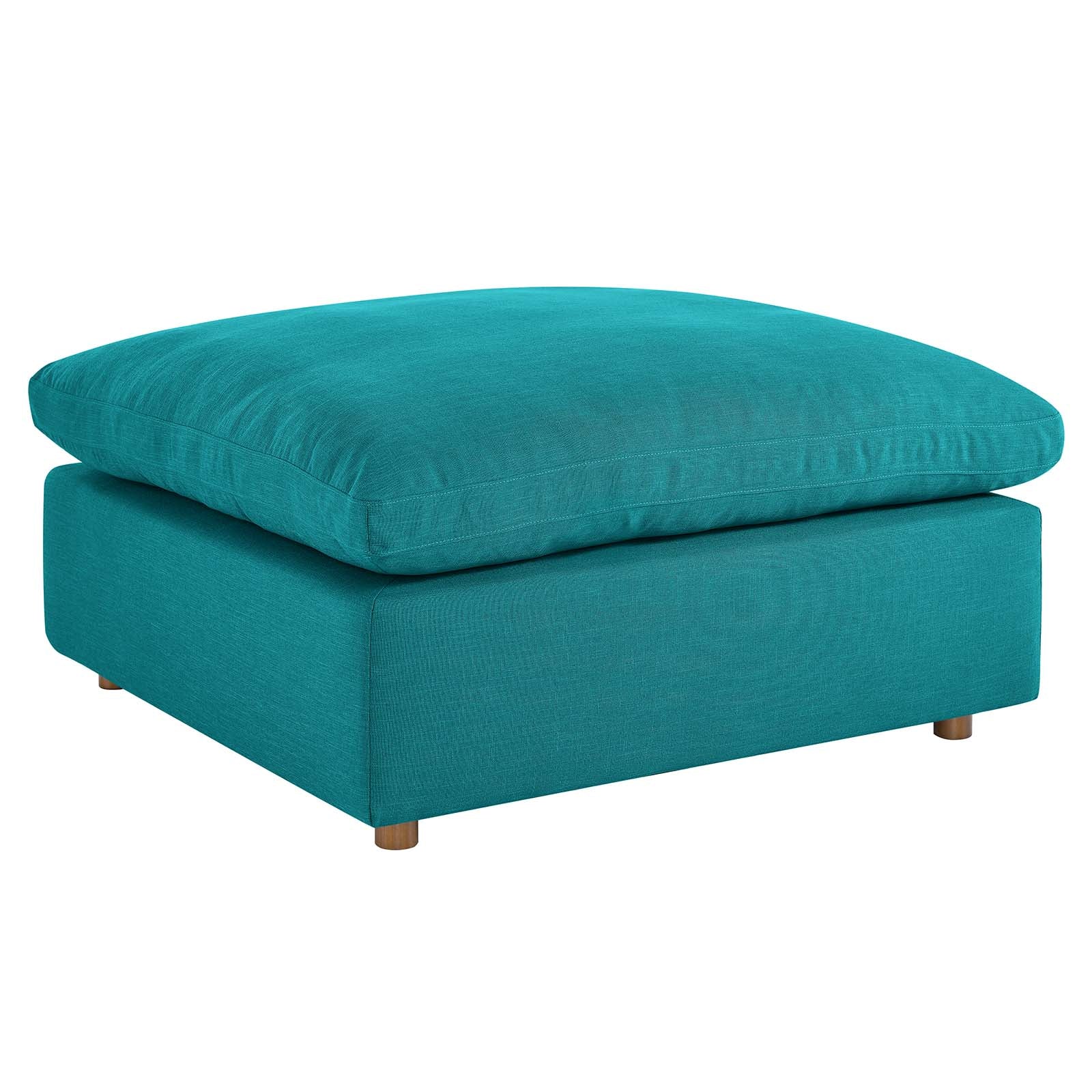 Modway Ottomans & Stools - Commix Down Filled Overstuffed Ottoman Teal