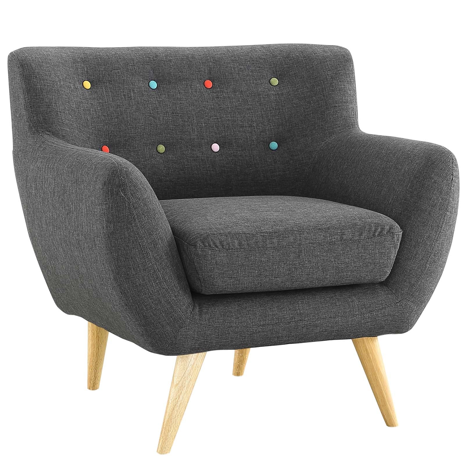 Modway Living Room Sets - Remark 3 Piece Living Room Set Gray