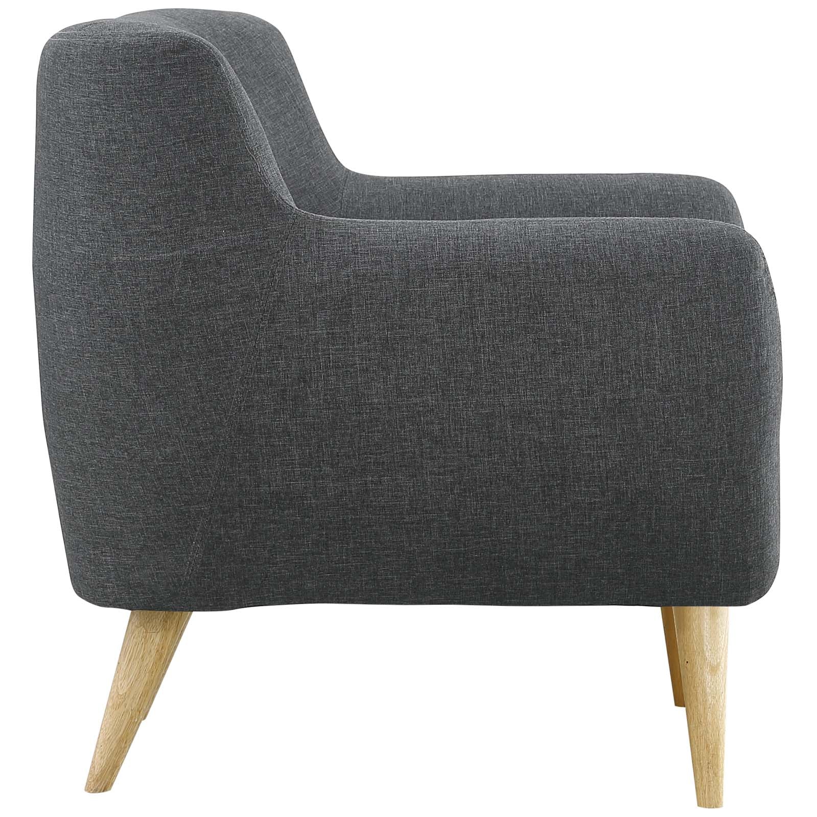 Modway Living Room Sets - Remark 3 Piece Living Room Set Gray