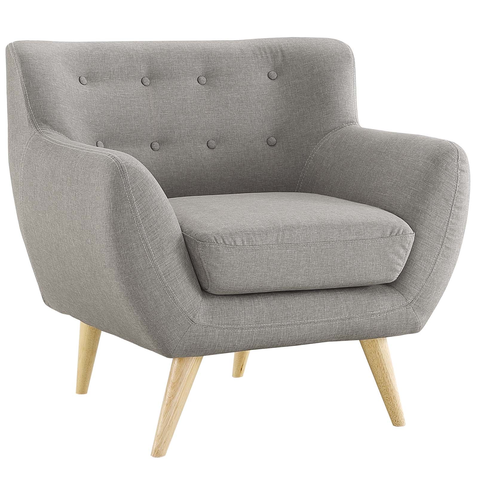 Modway Living Room Sets - Remark 3 Piece Living Room Set 32.5" H Light Gray