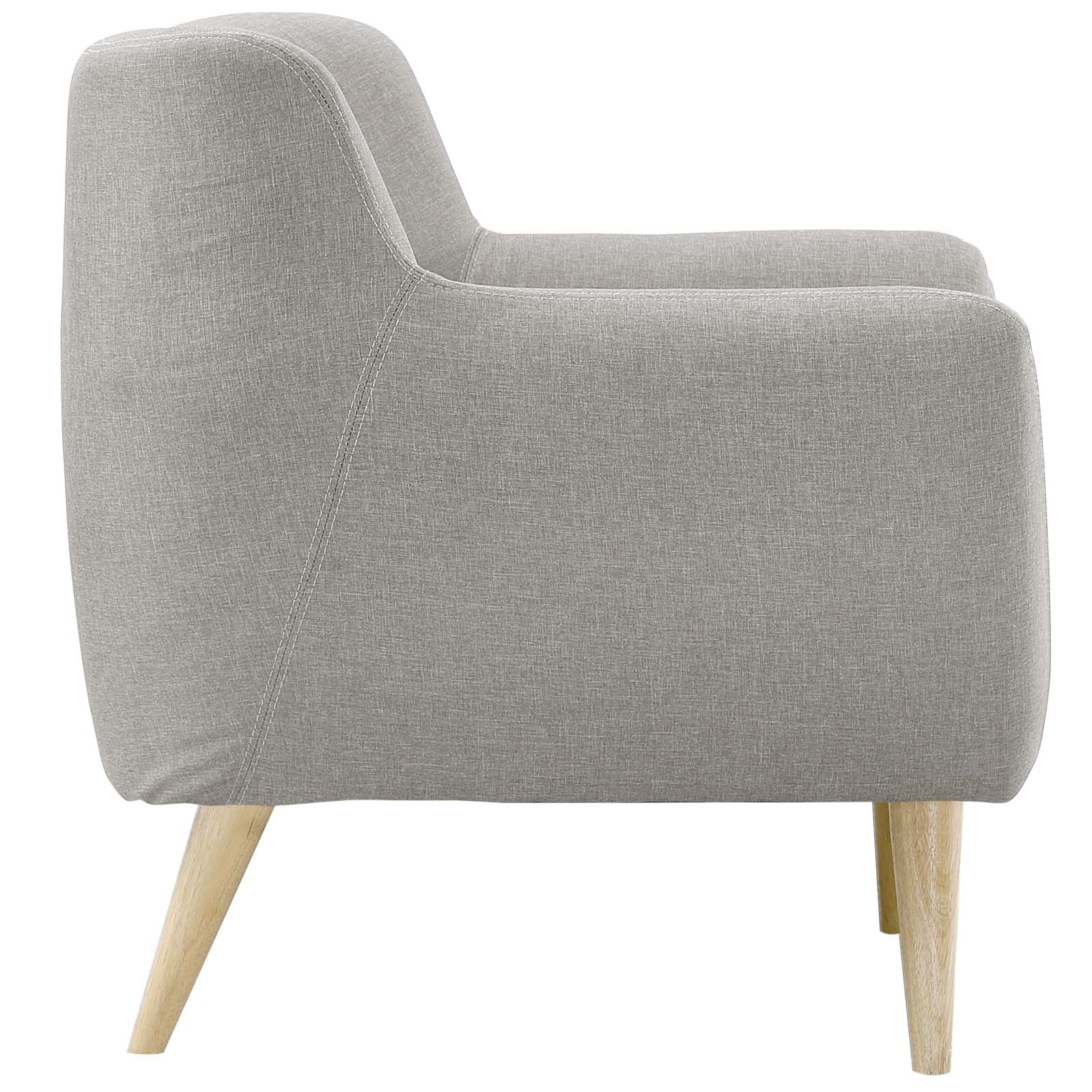 Modway Living Room Sets - Remark 3 Piece Living Room Set 32.5" H Light Gray