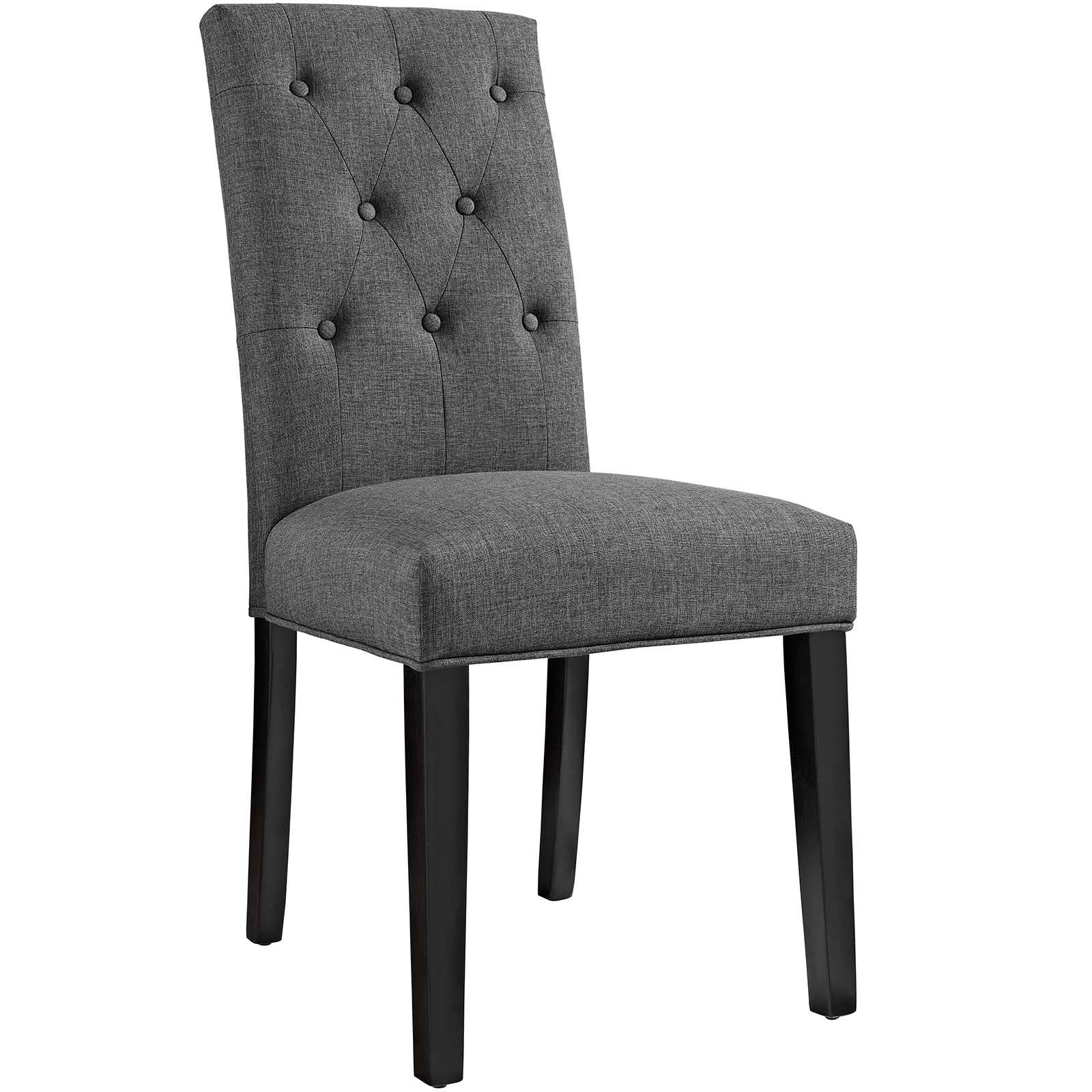 Modway Dining Chairs - Confer Dining Side Chair Fabric ( Set of 4 ) Gray