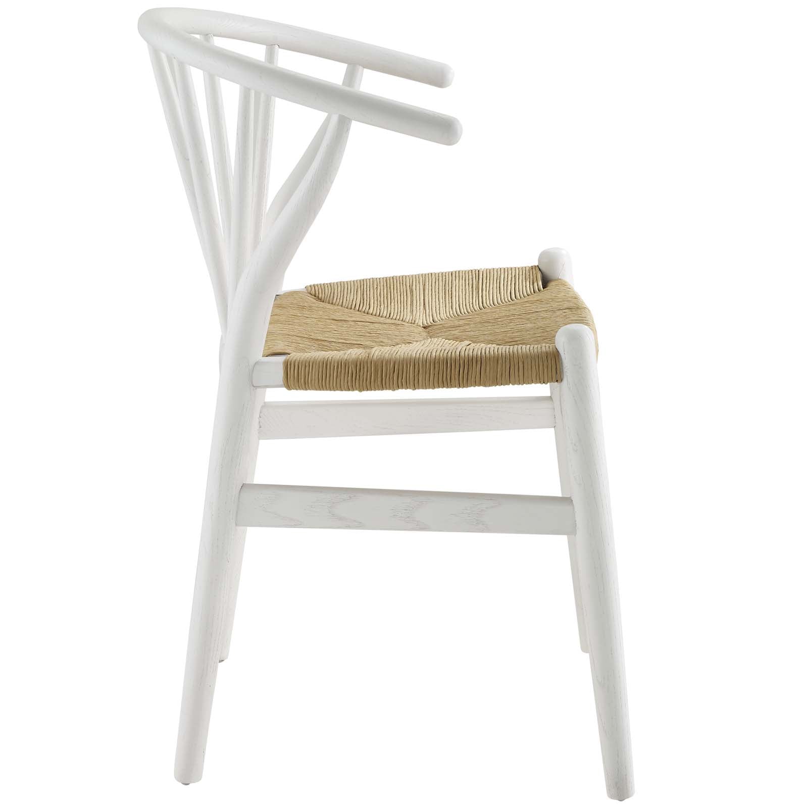 Modway Dining Chairs - Flourish Spindle Wood Dining Side Chair White