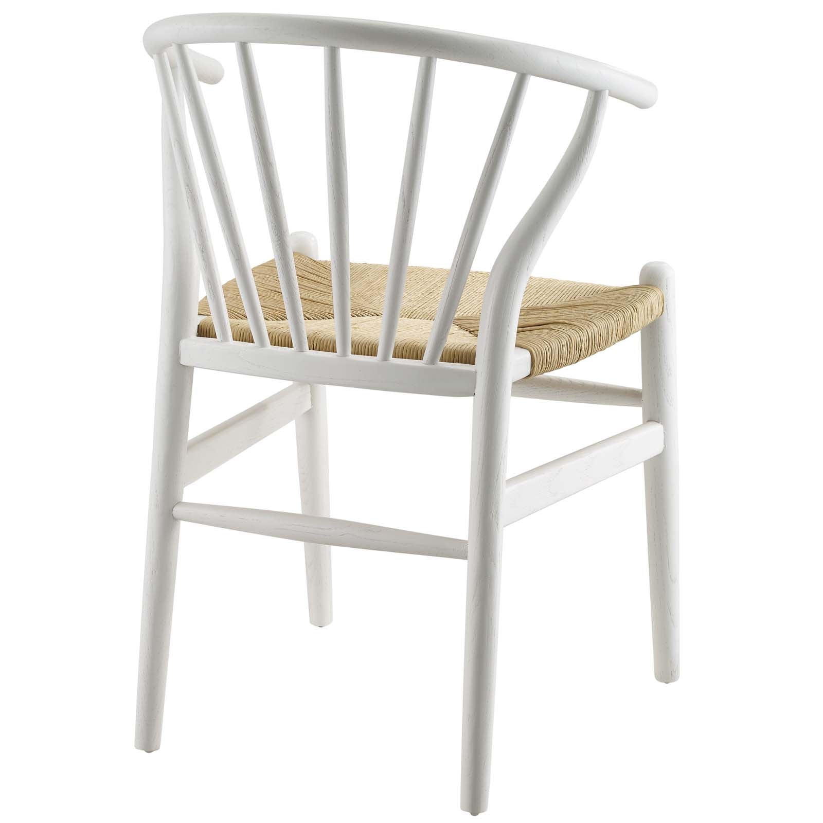 Modway Dining Chairs - Flourish Spindle Wood Dining Side Chair White