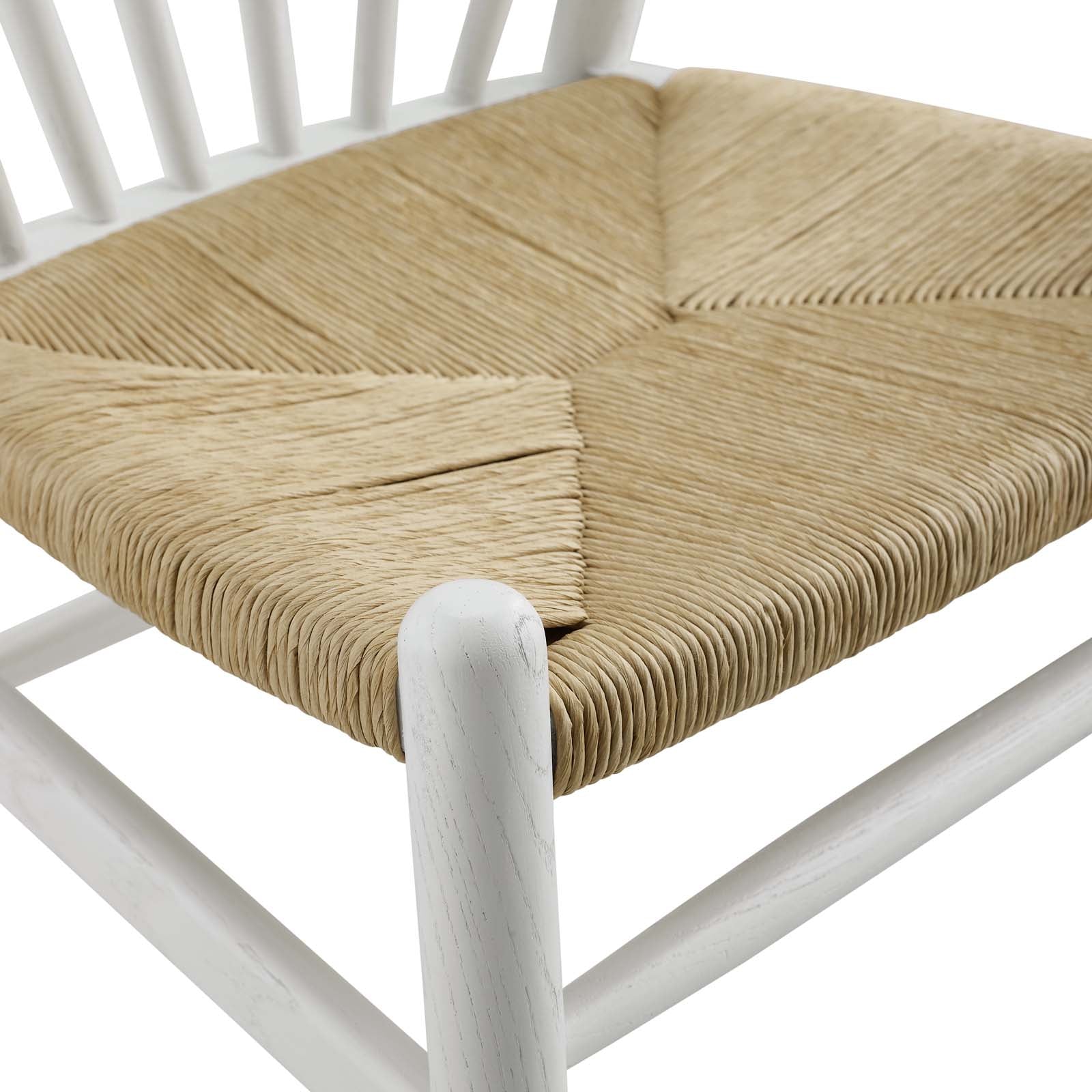 Modway Dining Chairs - Flourish Spindle Wood Dining Side Chair White