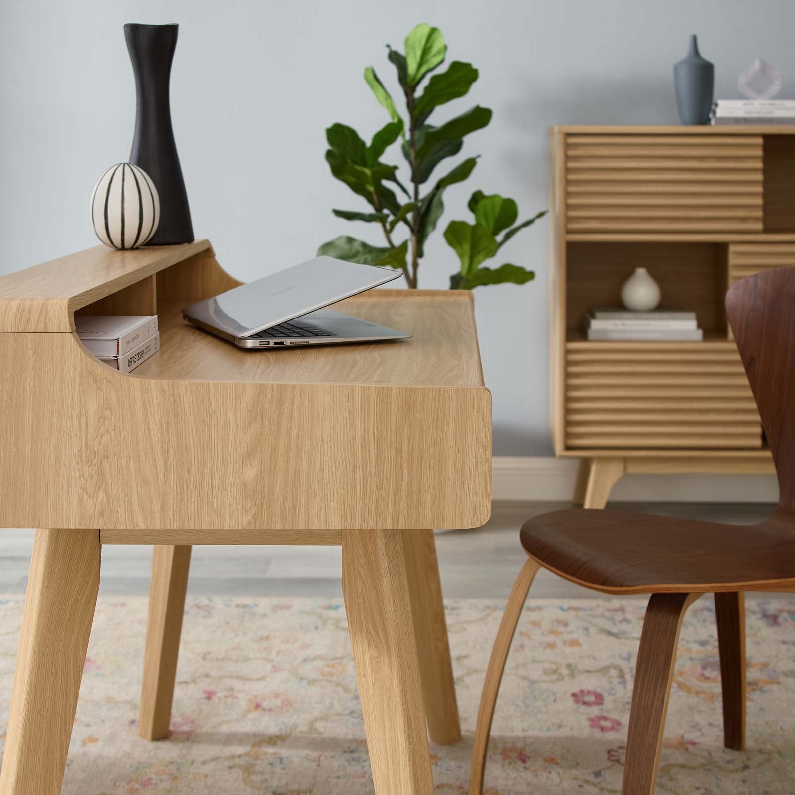 Modway Desks - Render-Writing-Desk-Oak