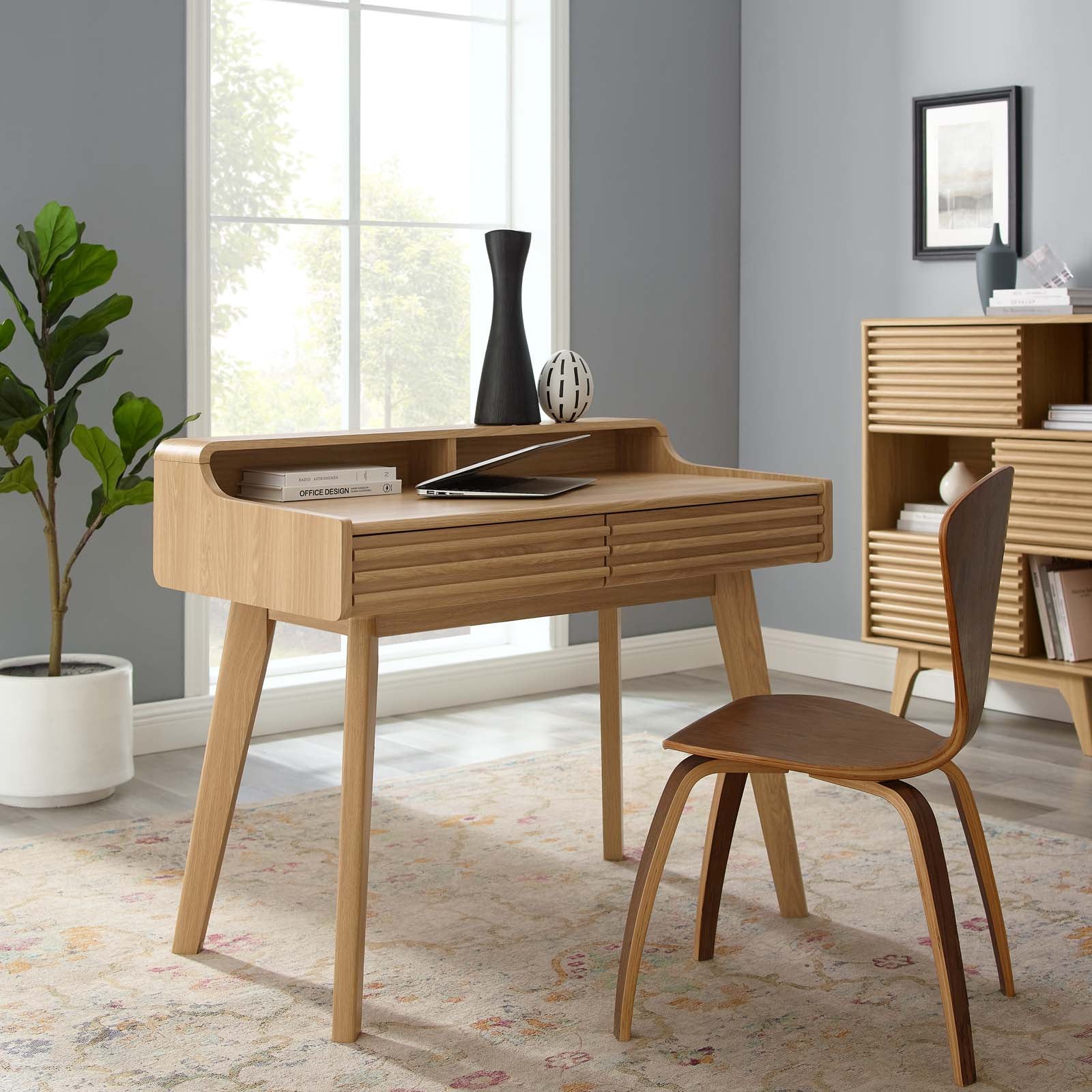 Modway Desks - Render-Writing-Desk-Oak