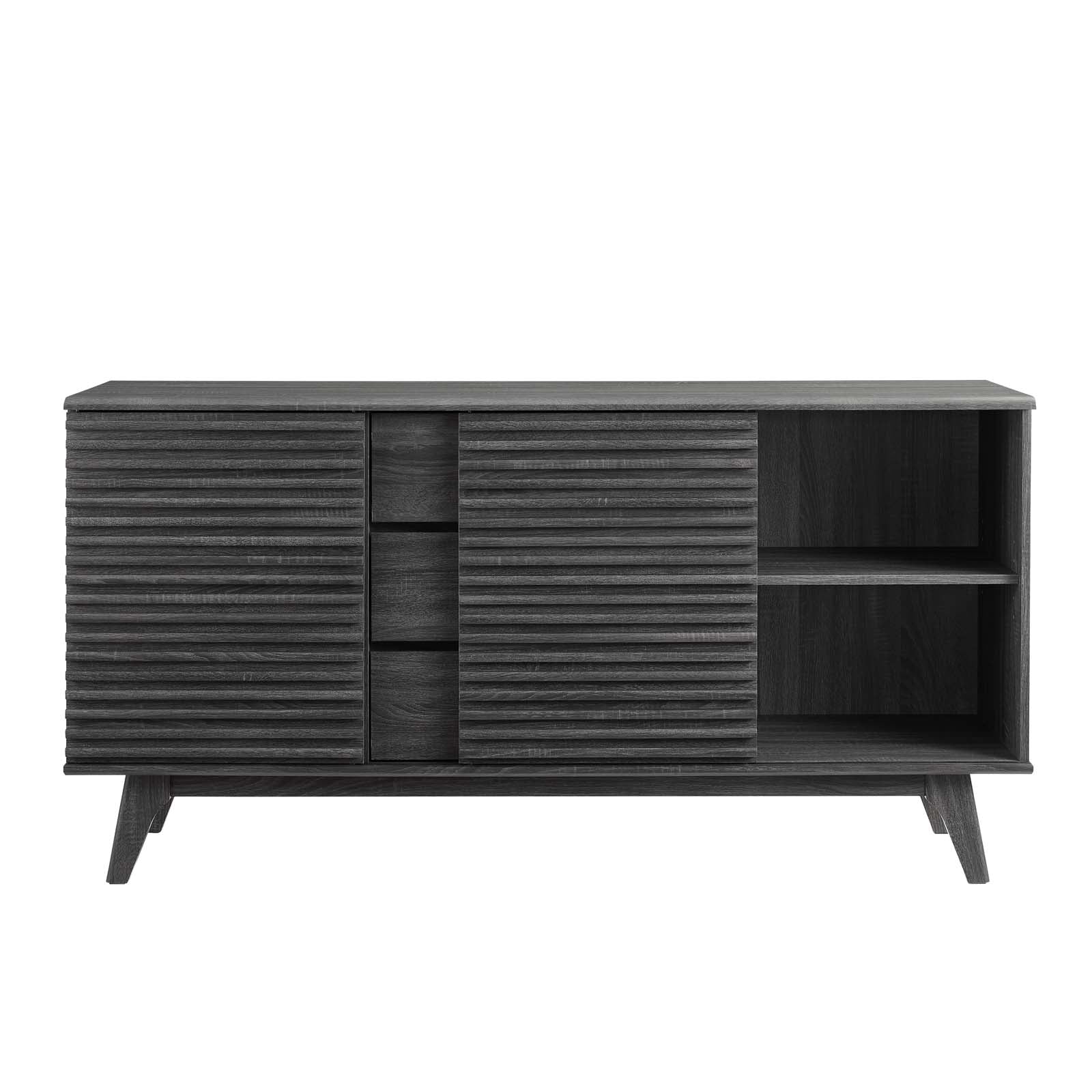 Modway TV & Media Units - Render-63"-Sideboard-Buffet-Table-or-TV-Stand-Charcoal