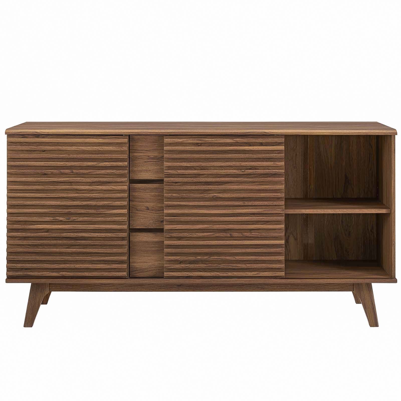 Modway Buffets & Cabinets - Render Sideboard Buffet Table Walnut