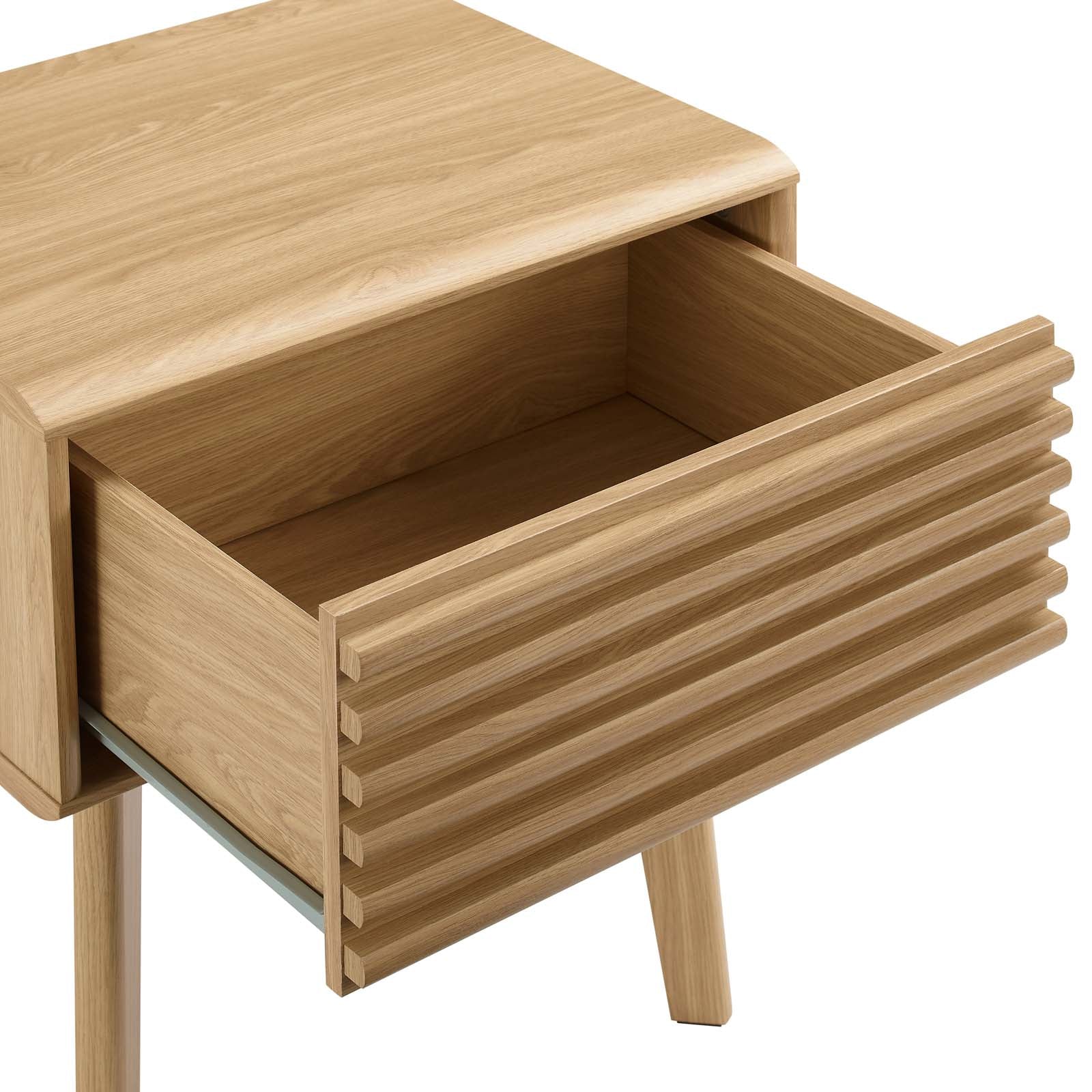 Modway Side & End Tables - Render End Table Oak