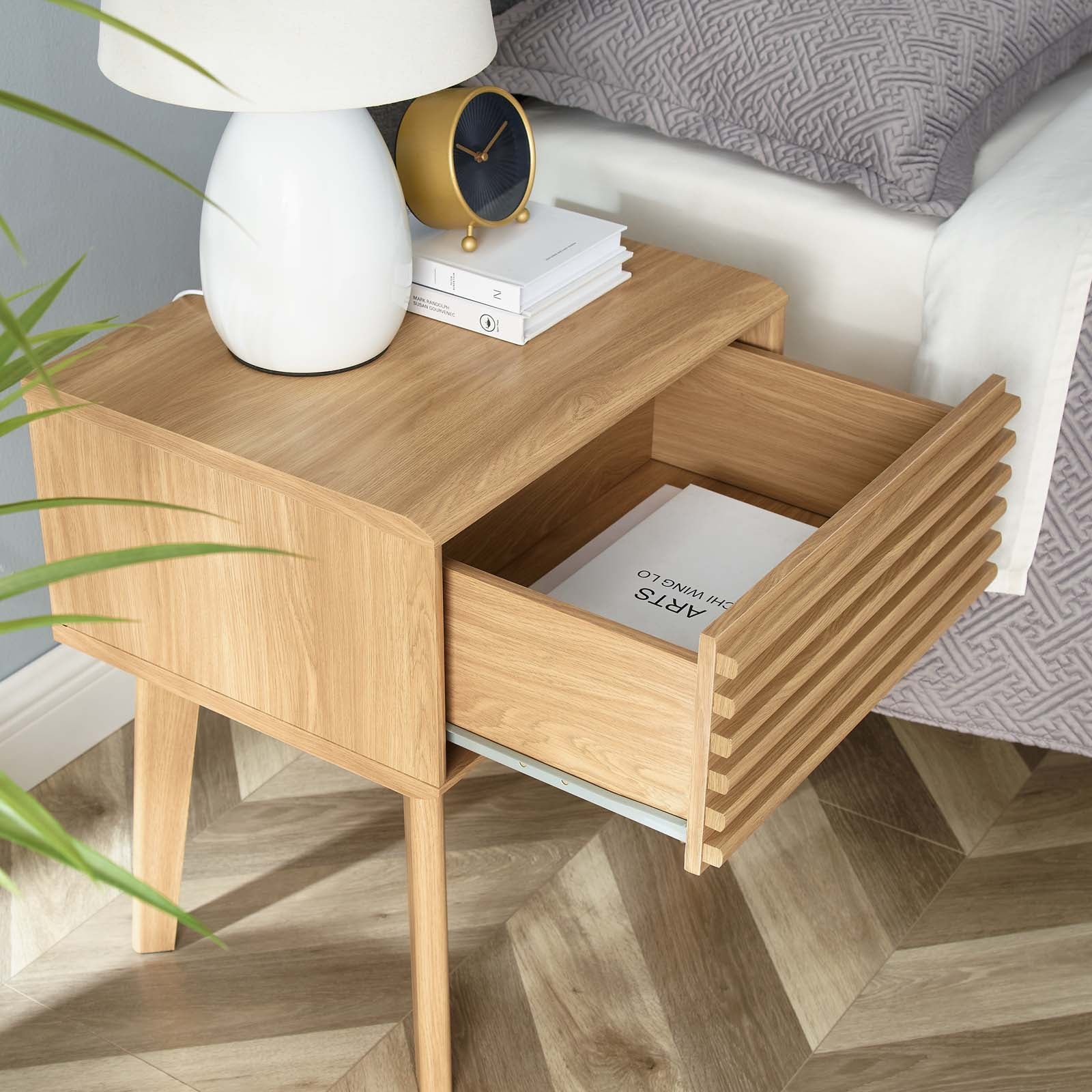 Modway Side & End Tables - Render End Table Oak