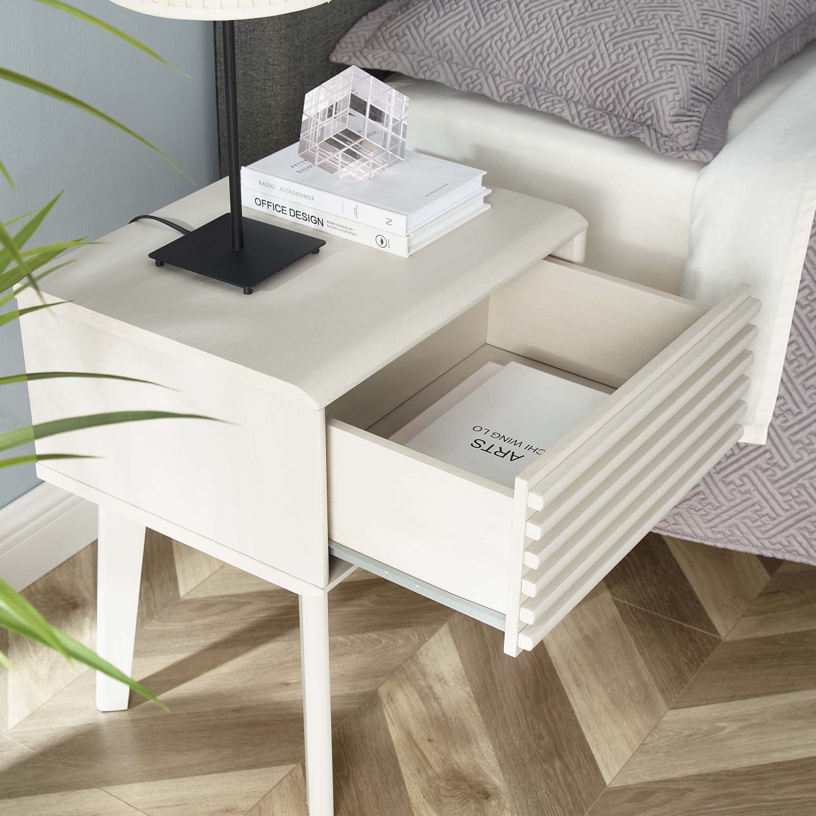 Modway Side & End Tables - Render End Table White