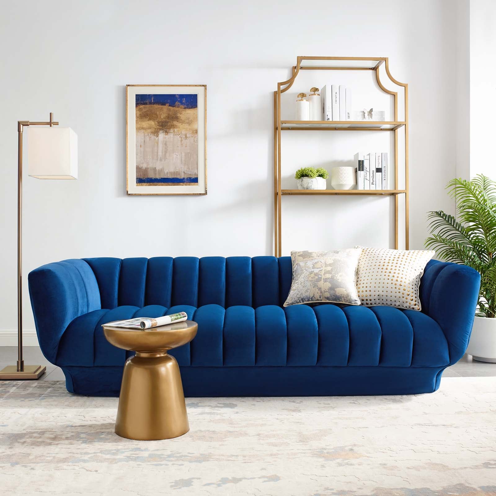 Modway Sofas & Couches - Entertain Sofa Navy