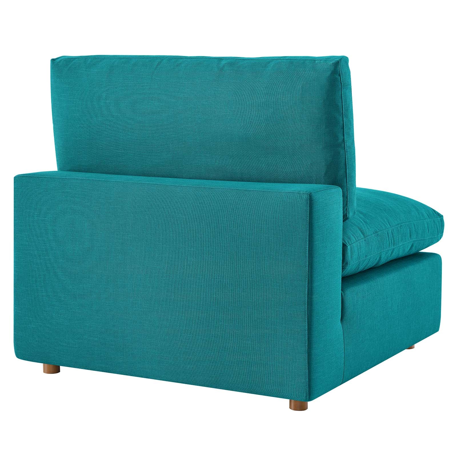 Modway Sectional Sofas - Commix Down Filled Overstuffed 3 Piece Sectional Sofa Set Teal