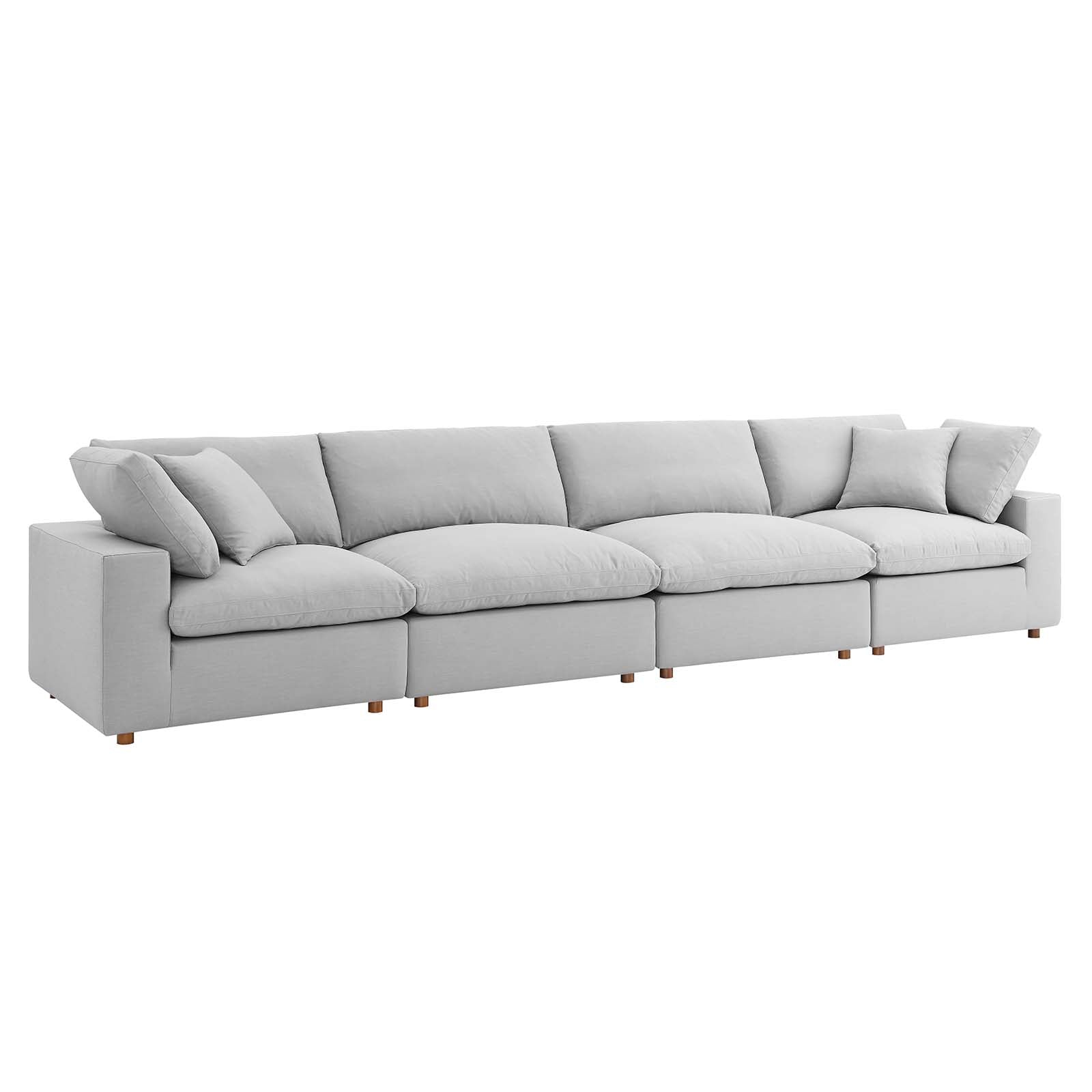 Sectional Sofa Set Light Gray