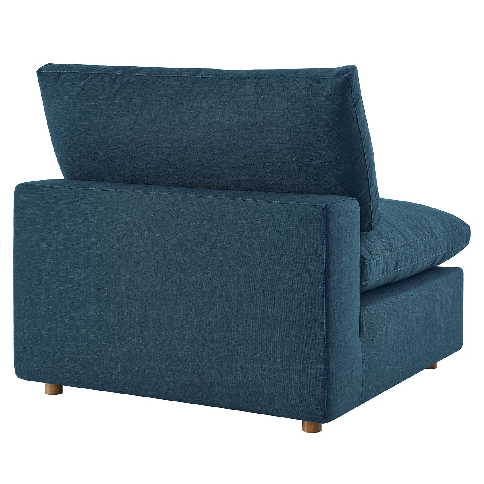 Modway Sectional Sofas - Commix 157" Down Filled 5 Piece Sectional Sofa Set Azure