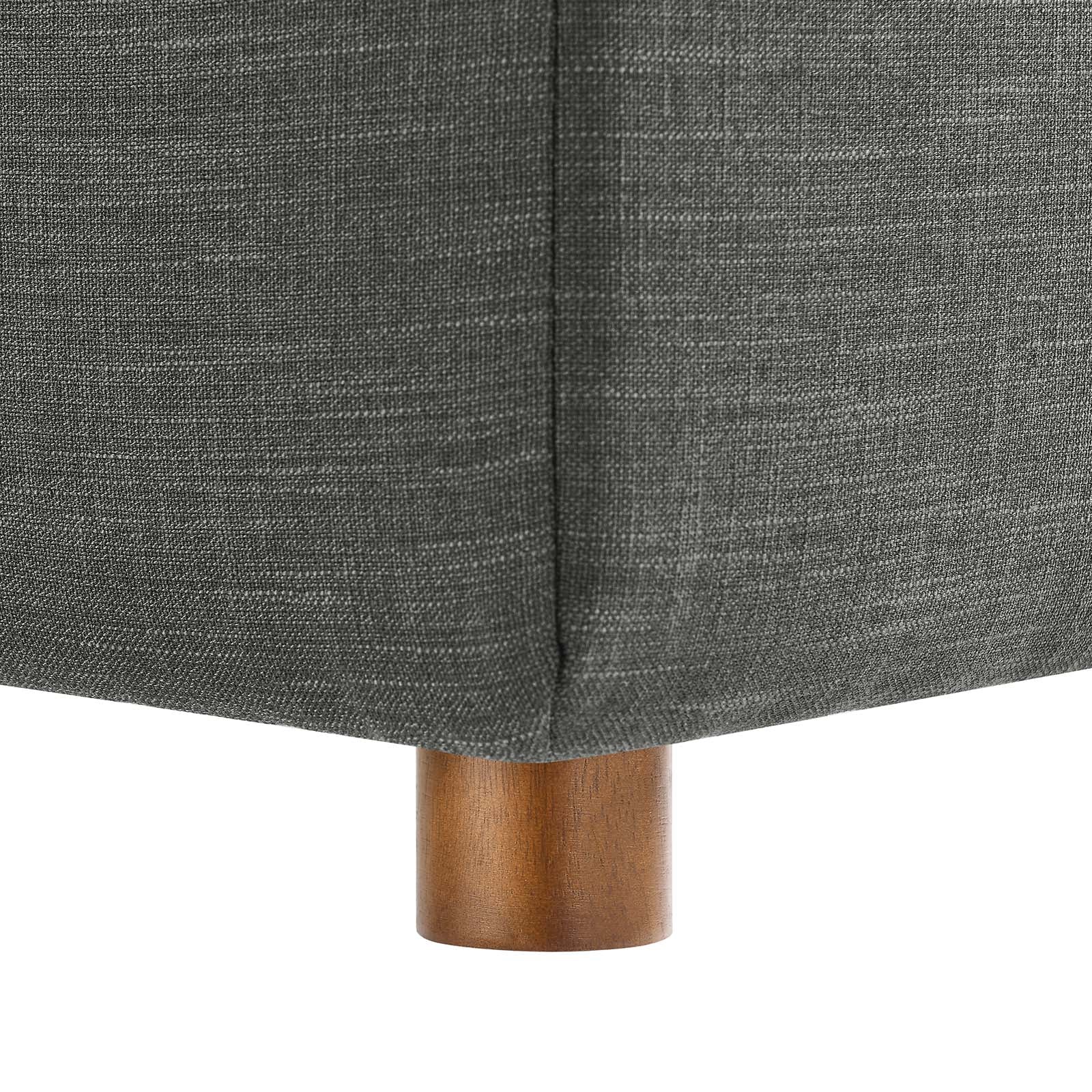 Modway Living Room Sets - Commix Down Filled Overstuffed 5 Piece 118" W Sectional Sofa Set Gray