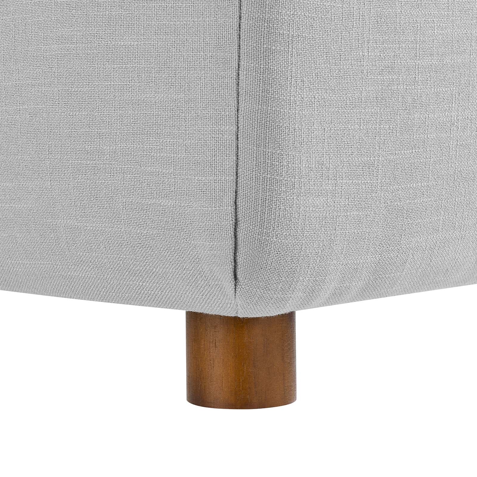 Modway Sectional Sofas - Commix Down Filled Overstuffed 5 Piece 5-Piece Sectional Sofa Light Gray