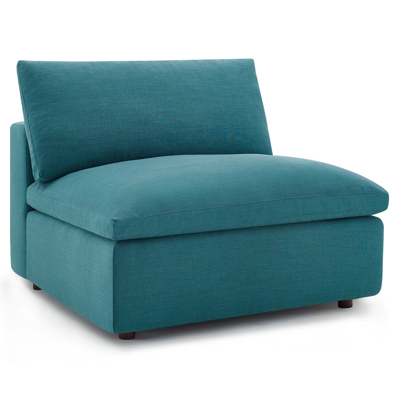 Modway Sectional Sofas - Commix Down Filled Overstuffed 6 Pc Sectional Sofa Set Teal