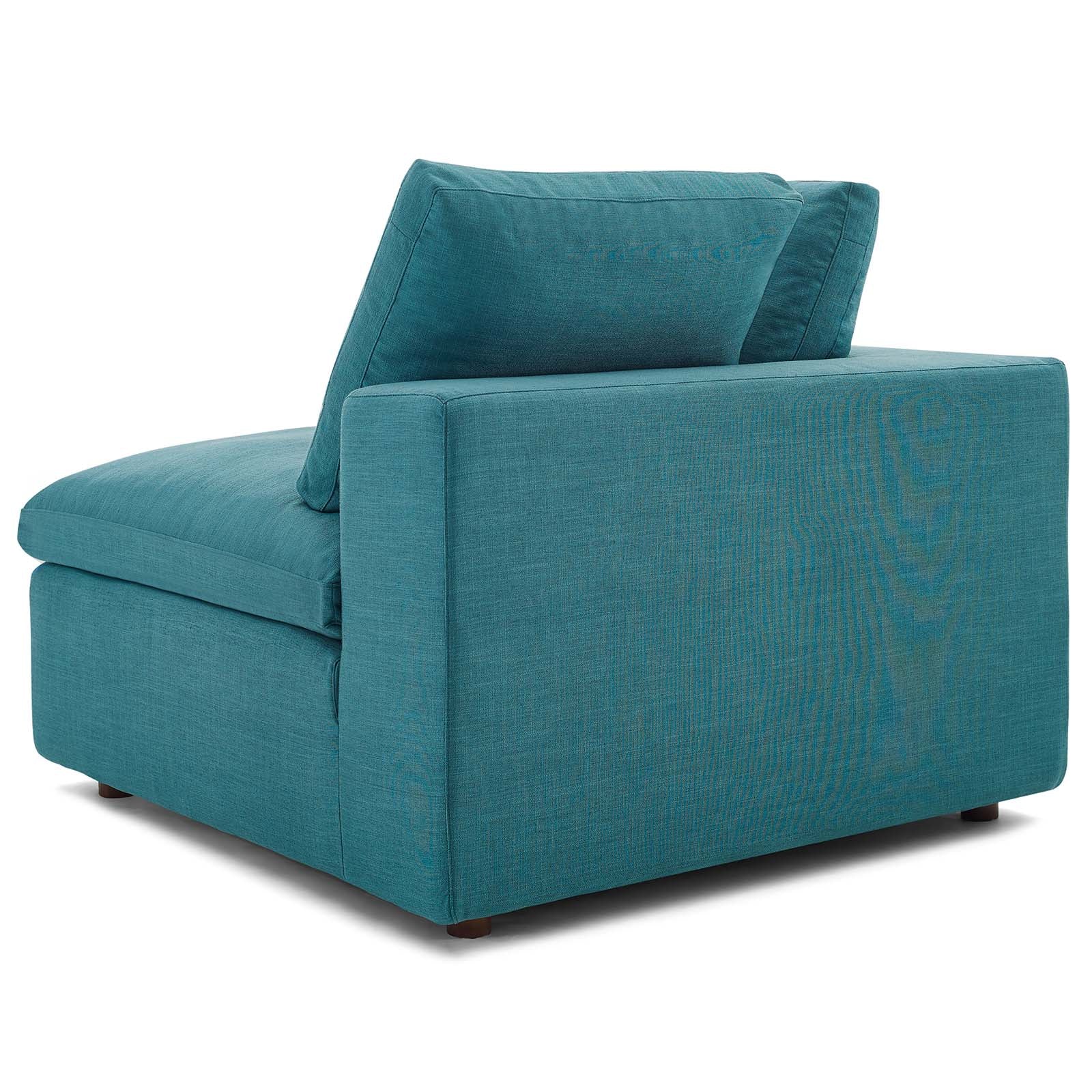 Modway Sectional Sofas - Commix Down Filled Overstuffed 6 Pc Sectional Sofa Set Teal