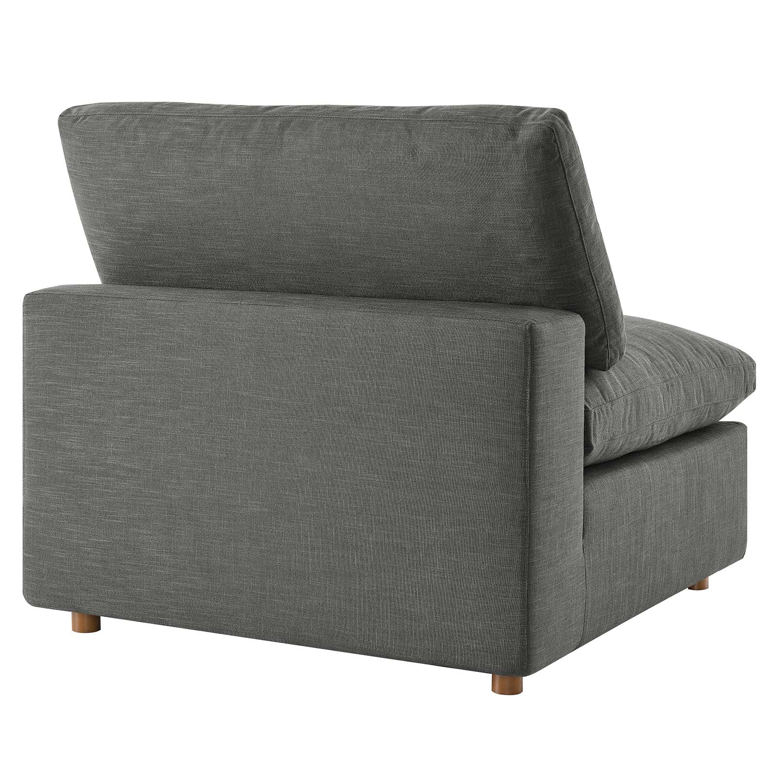 Modway Living Room Sets - Commix Down Filled Overstuffed 7 Piece Sectional Sofa Set Gray