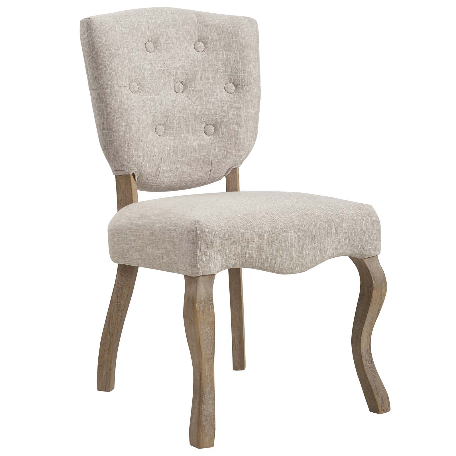 Modway Dining Chairs - Array Dining Side Chair Beige (Set of 2)