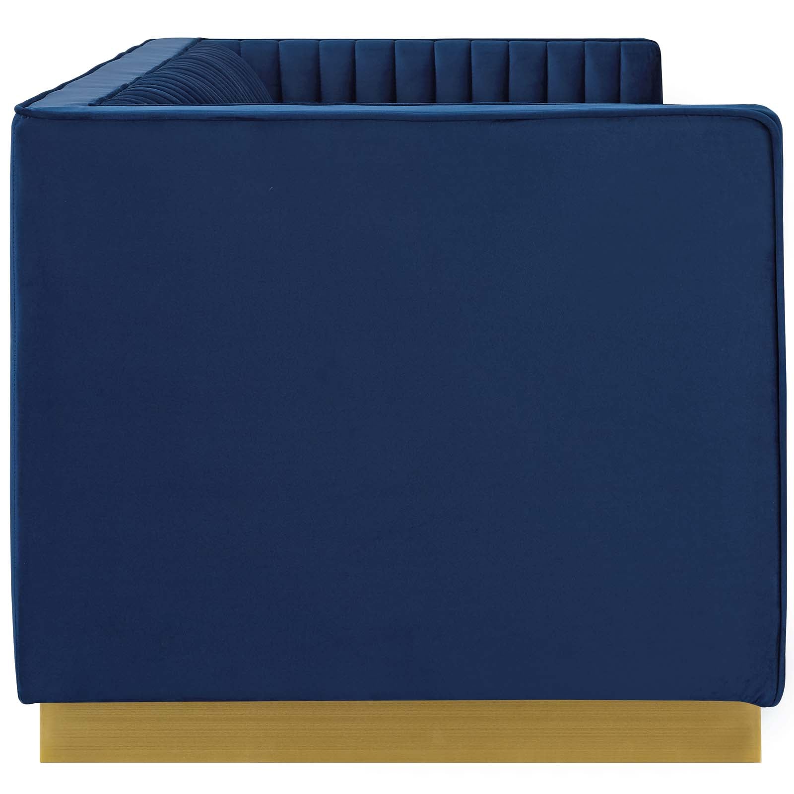 Modway Sofas & Couches - Sanguine Sofa Navy & Gold
