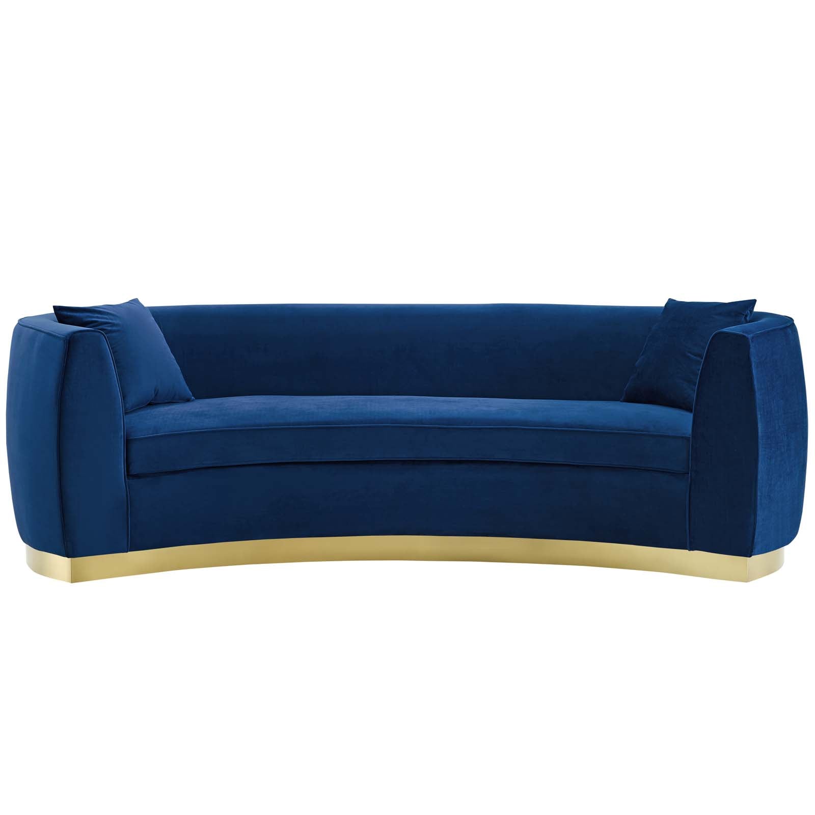 Modway Sofas & Couches - Resolute Sofa Navy & Gold