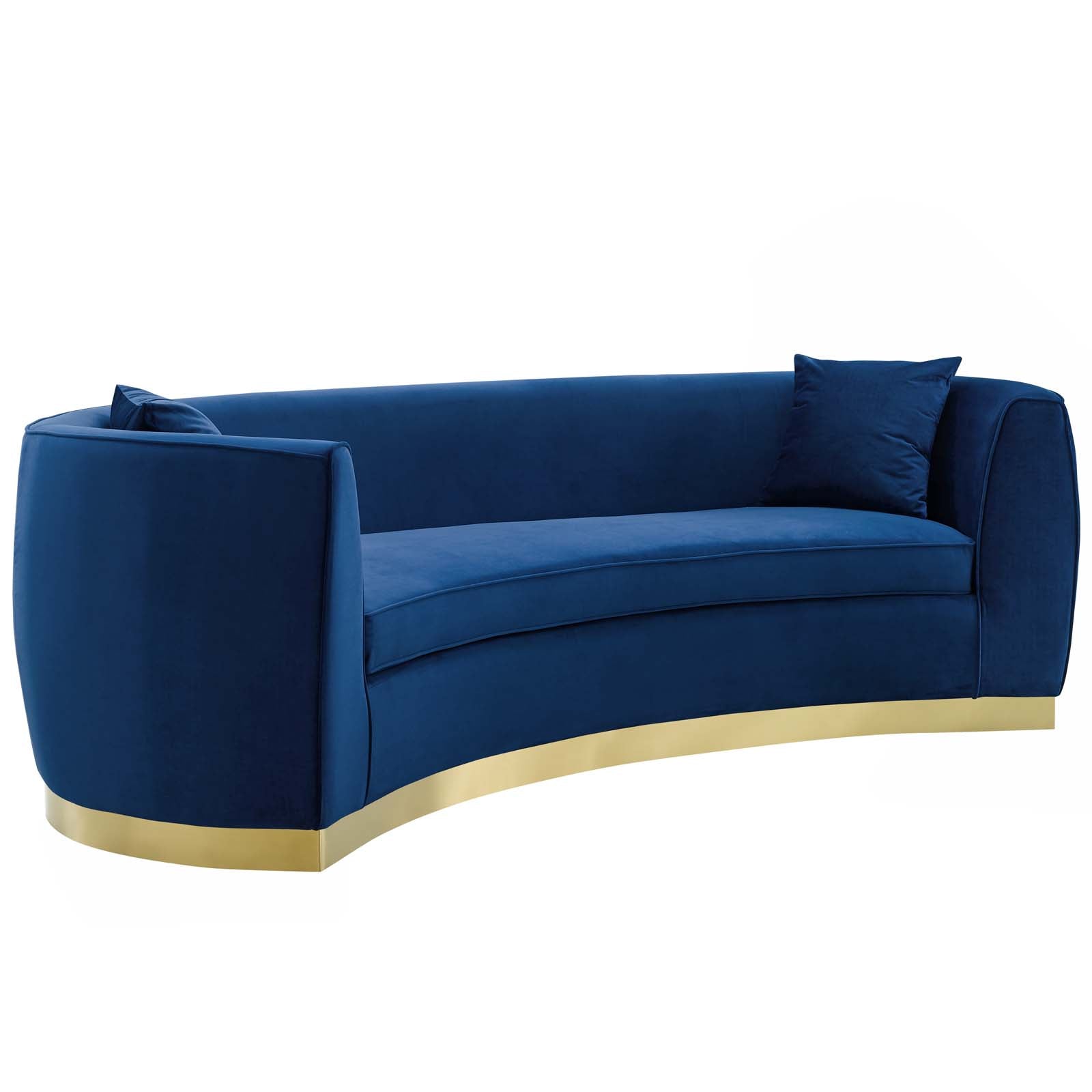 Modway Sofas & Couches - Resolute Sofa Navy & Gold